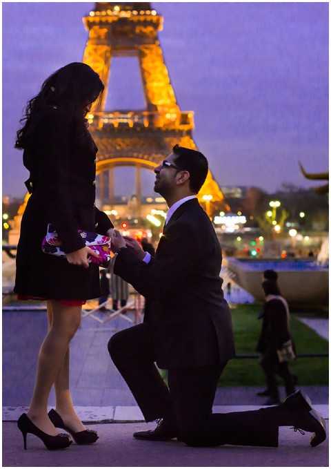 Surprise trip to Paris with an Eiffel Tower proposal!