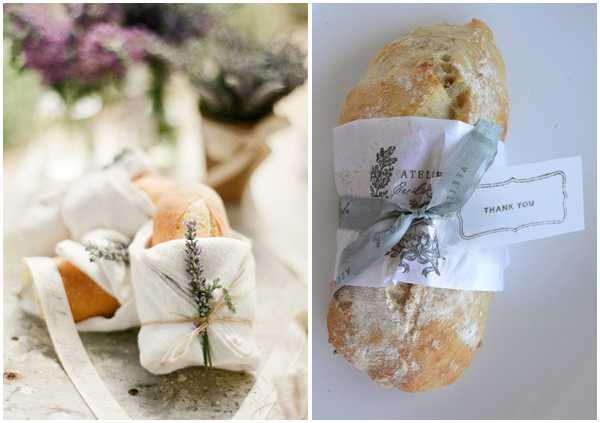 Bread favor at weddings