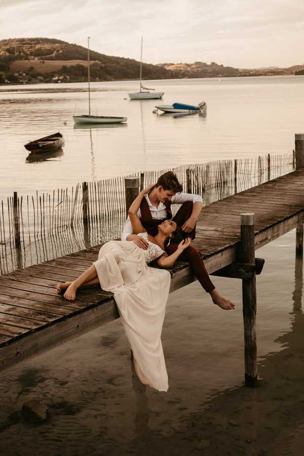 An Intimate Bohemian Wedding Editorial in the French Alps