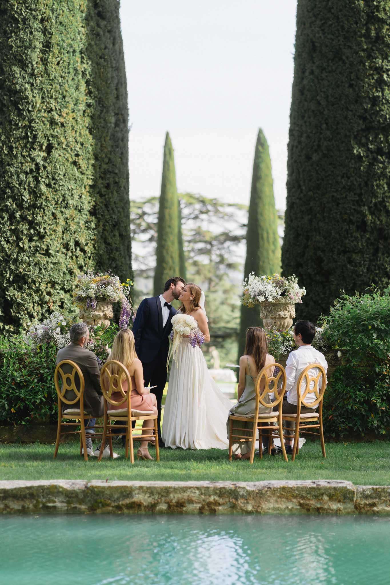 Cream Roses and Vineyard Gold at Chateau de Sannes, Provence