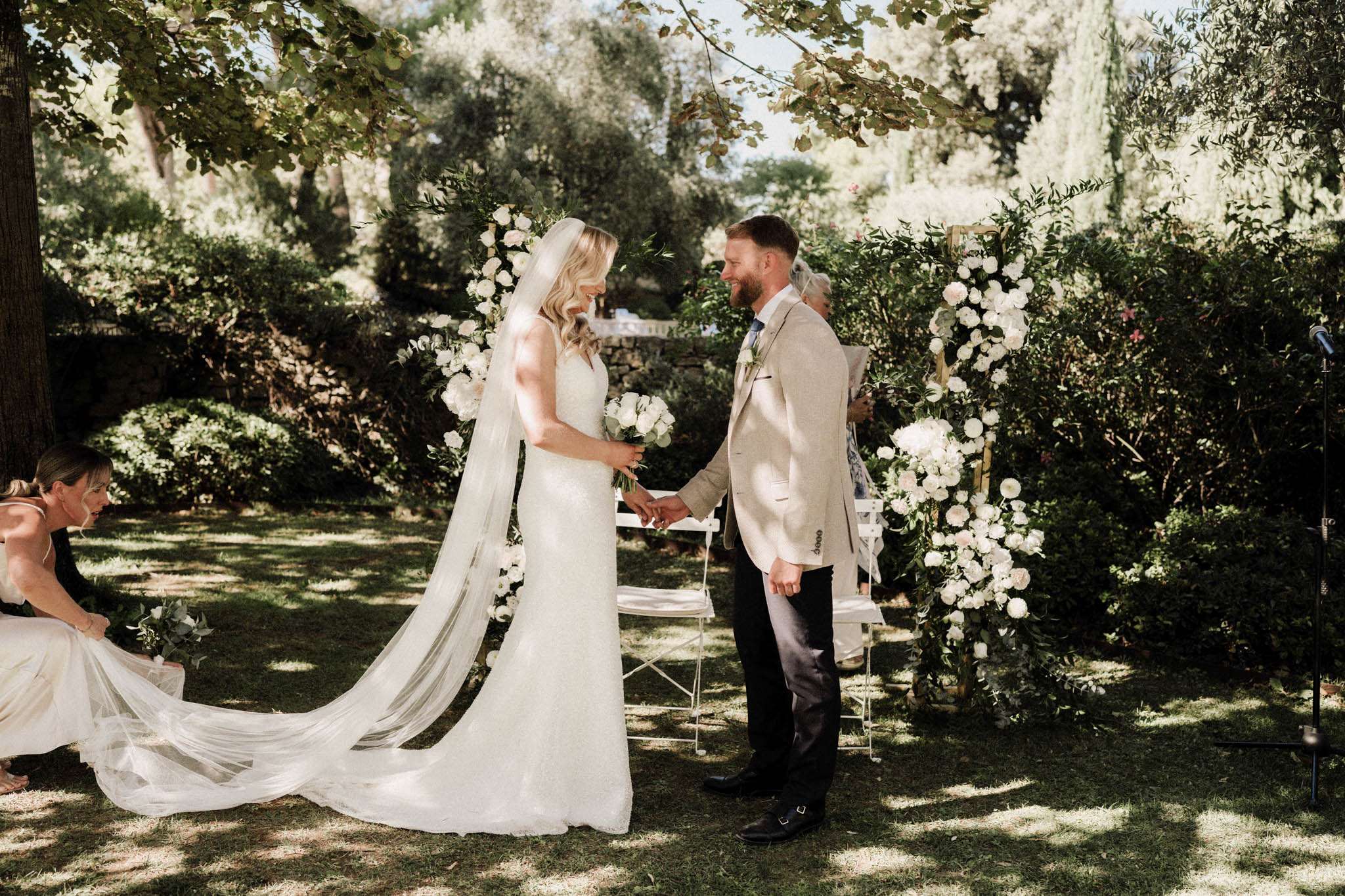 All-White Garden Wedding at Chateau la Tour Vaucros, Provence