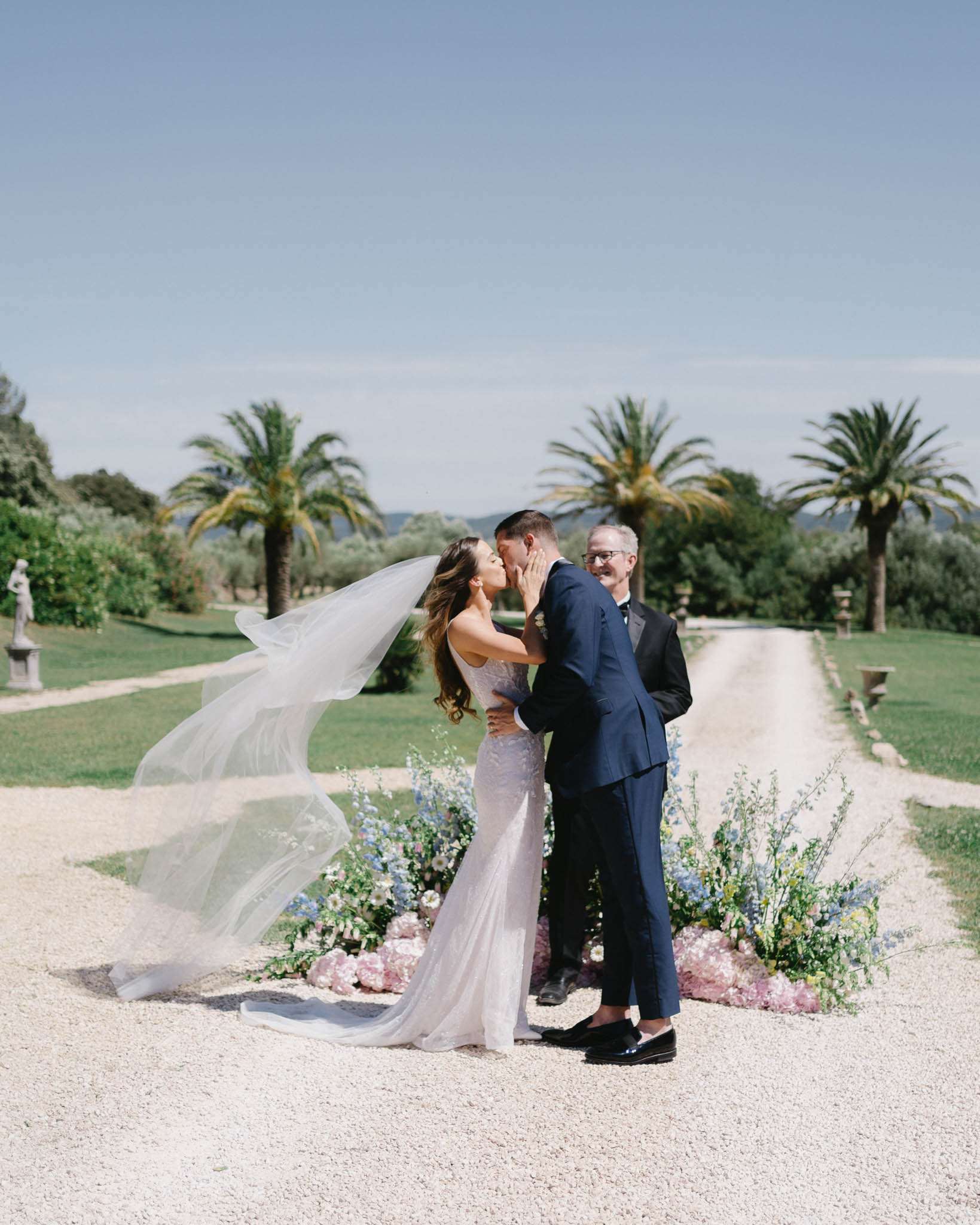 Peonies and Vintage Typography at Chateau de Robernier, Provence