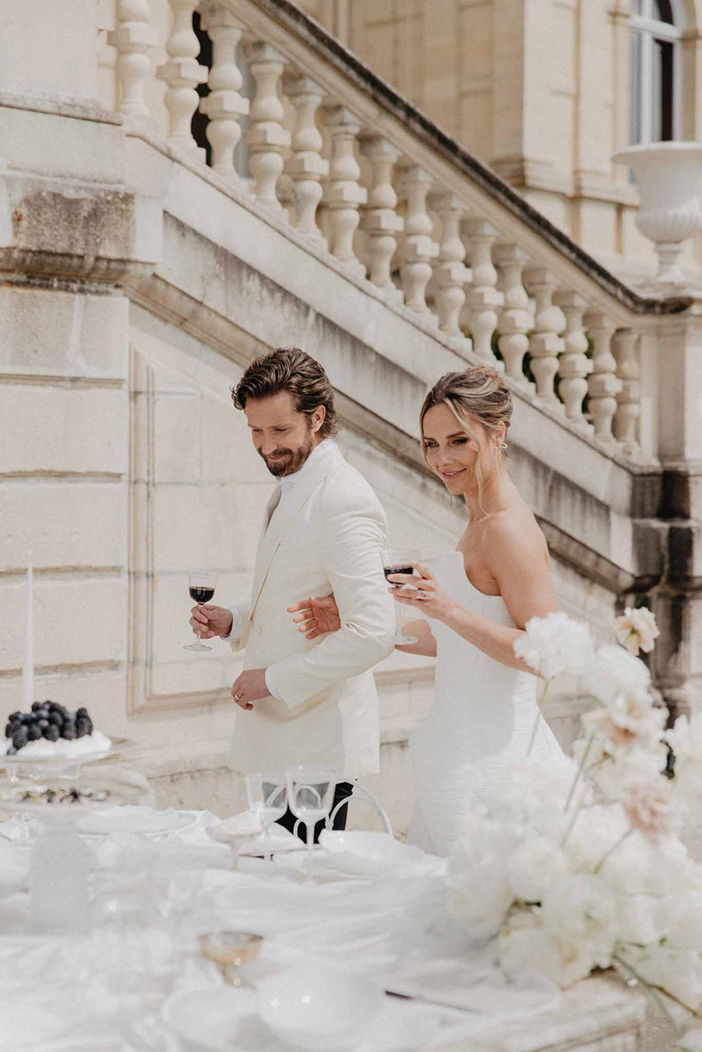 Exterior view of Chateau de Ferrieres photographed by Alchemia Photo and Film