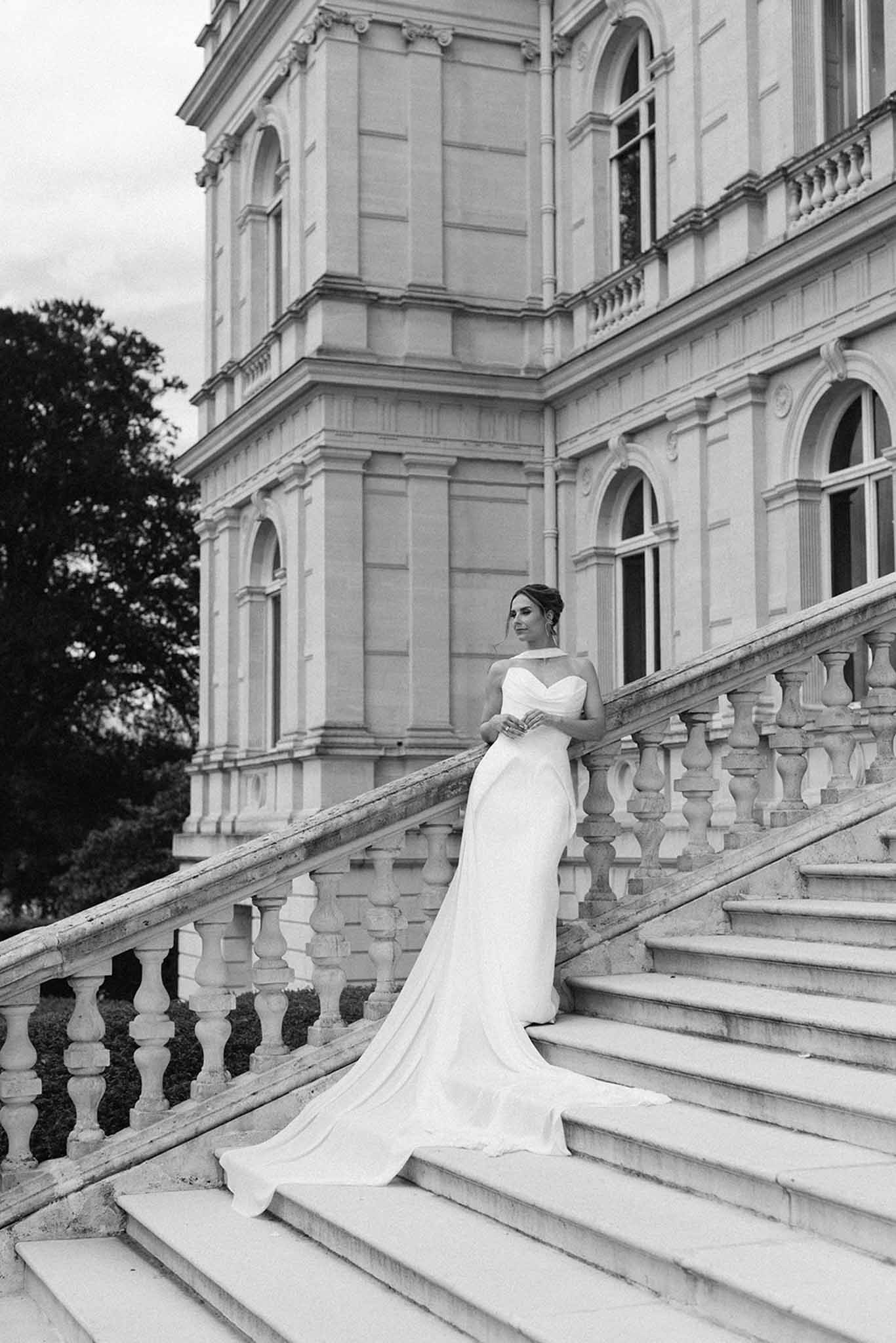 Exterior view of Chateau de Ferrieres photographed by Alchemia Photo and Film