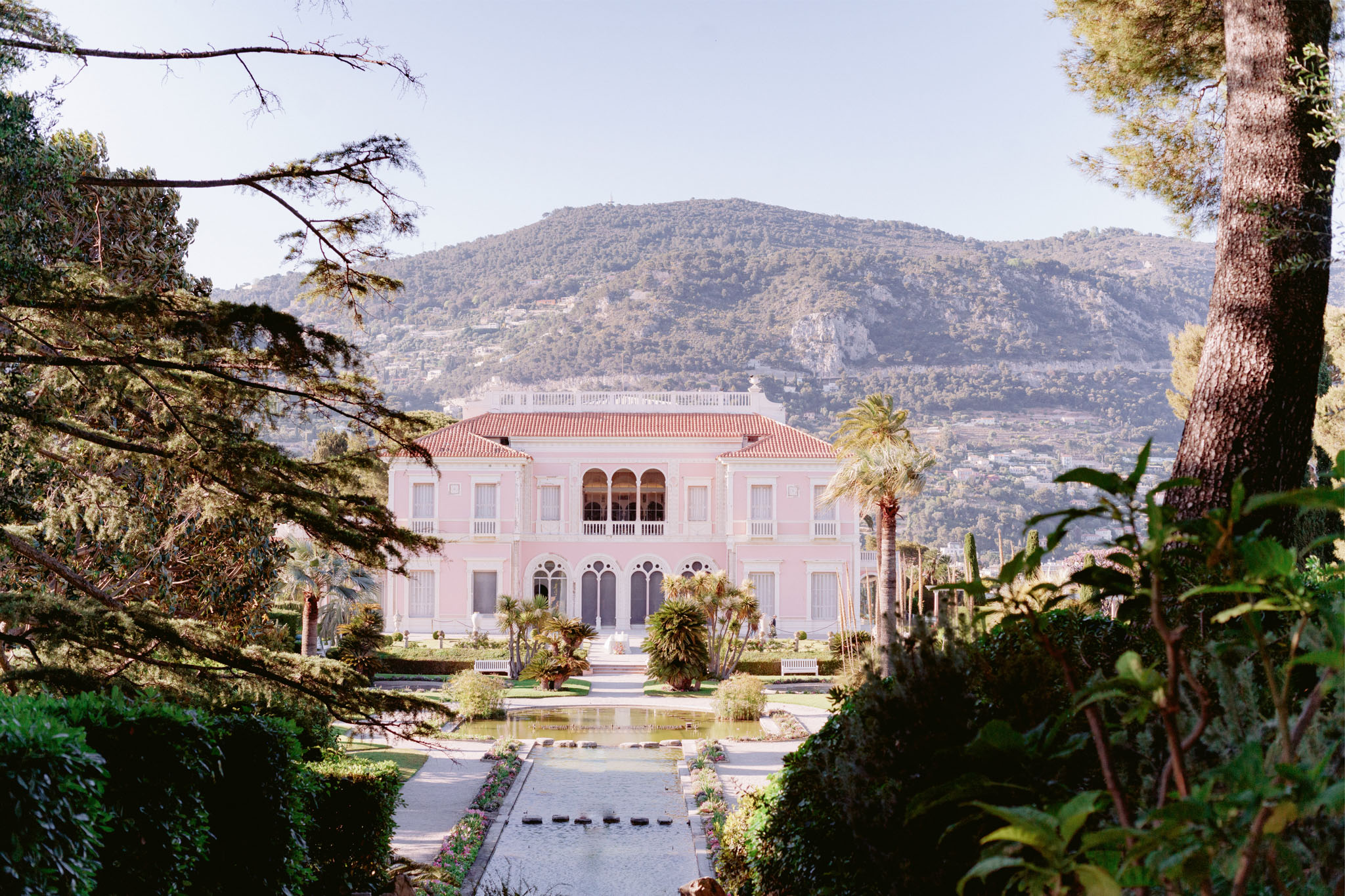 Blush, Sage, and Gold at Villa Ephrussi de Rothschild, Cote d'Azur