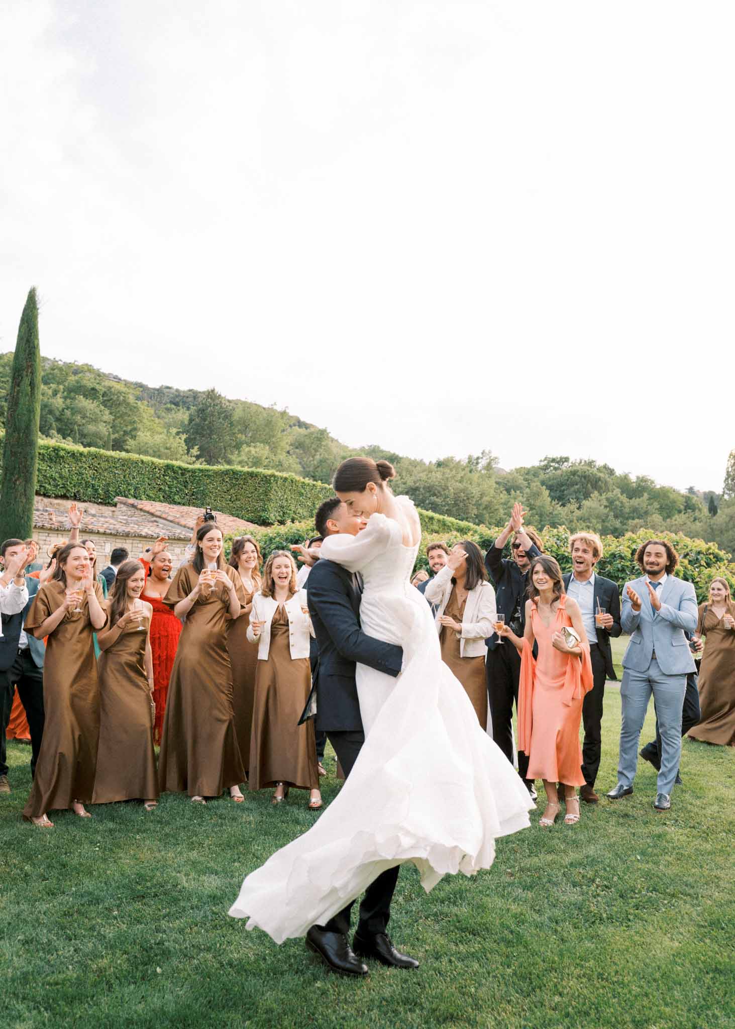 Wedding ceremony in the French countryside