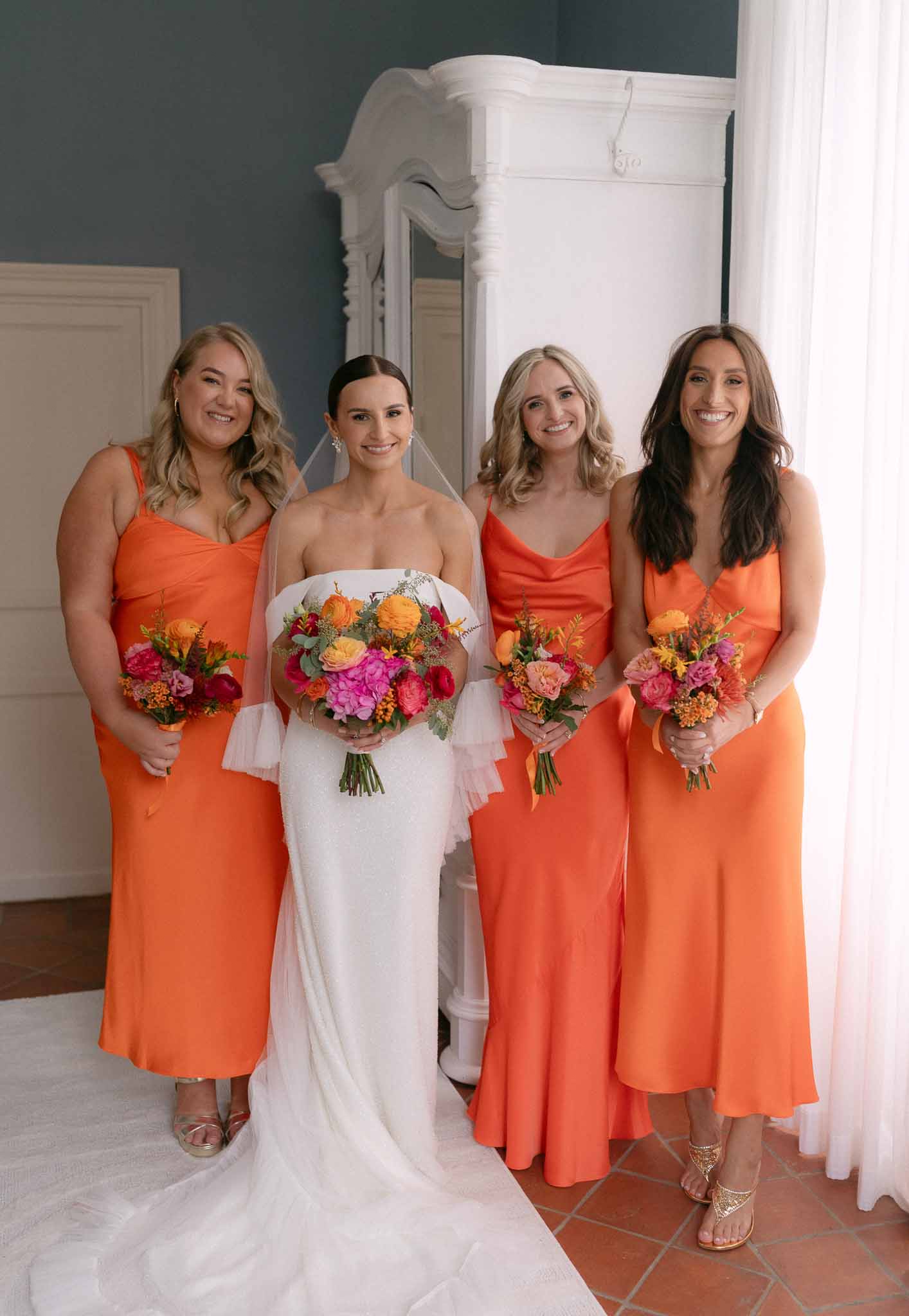 Wedding reception room in a garden with white roses