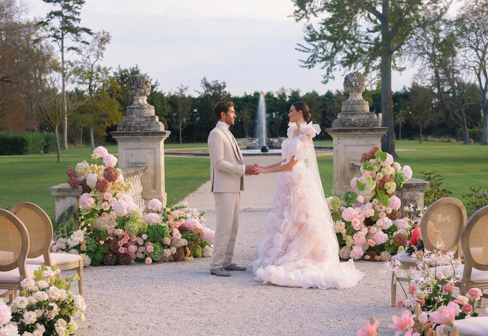 Blush Roses and Analogue Film at Chateau de Tourreau, Provence