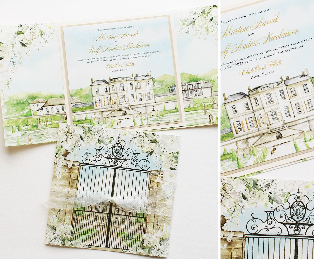 Invitations and Stationery for a French Wedding