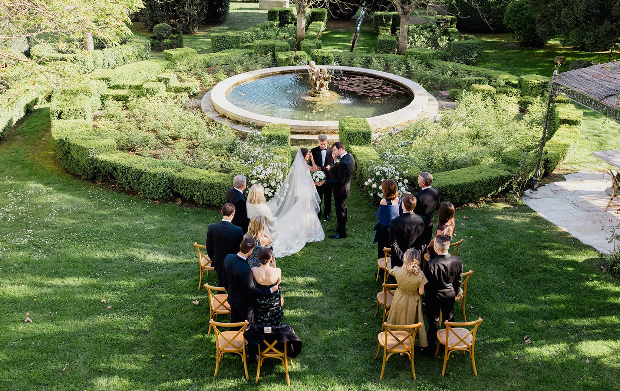 White Blooms and Candlelight at Mas de Chabran, Provence