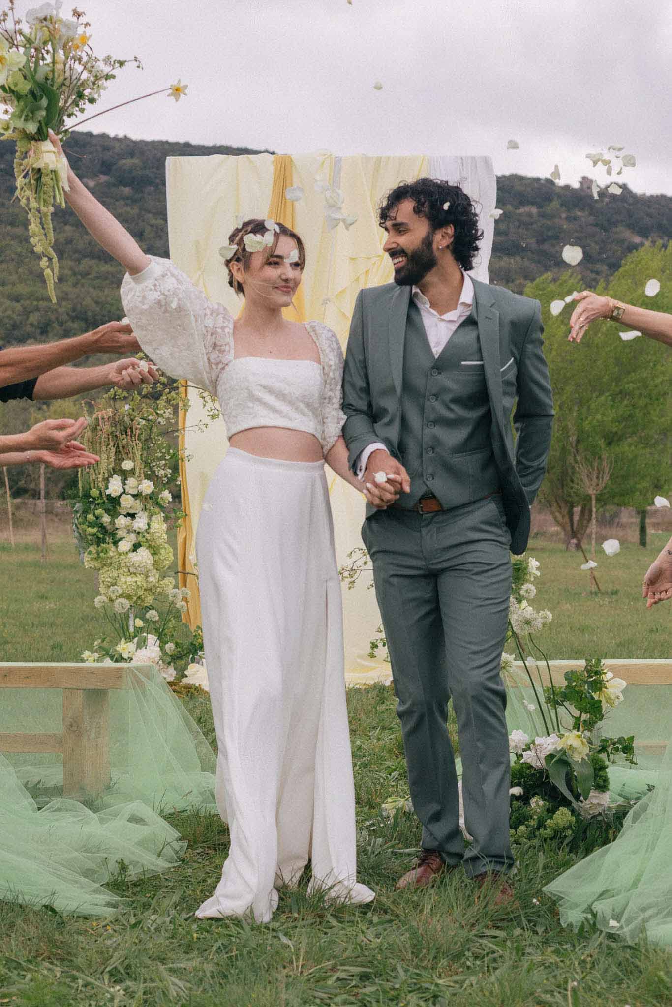 Sage Green and Butter Yellow Blooms at Mas Guillaumand, Cévennes