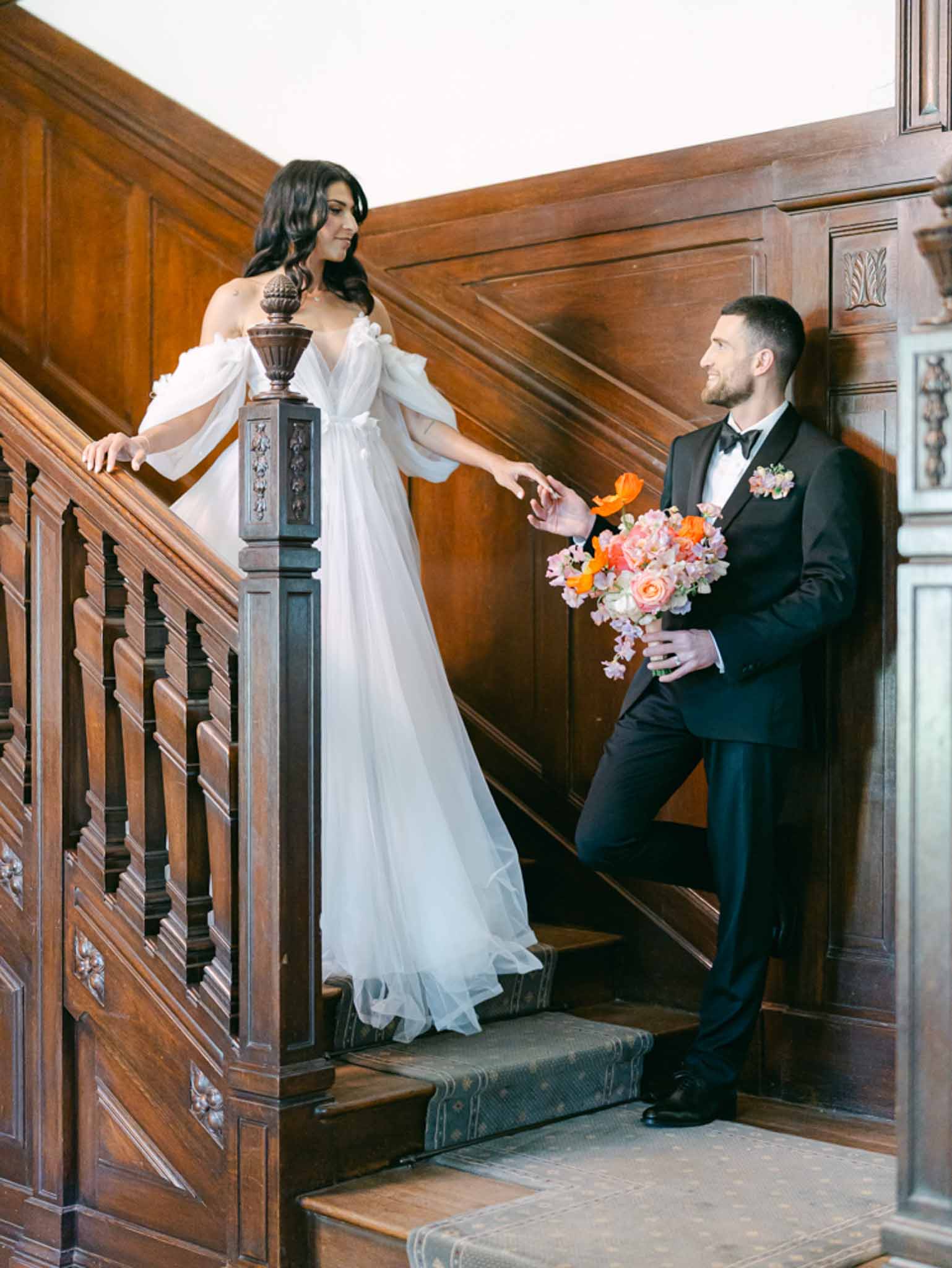 Bride and groom portrait