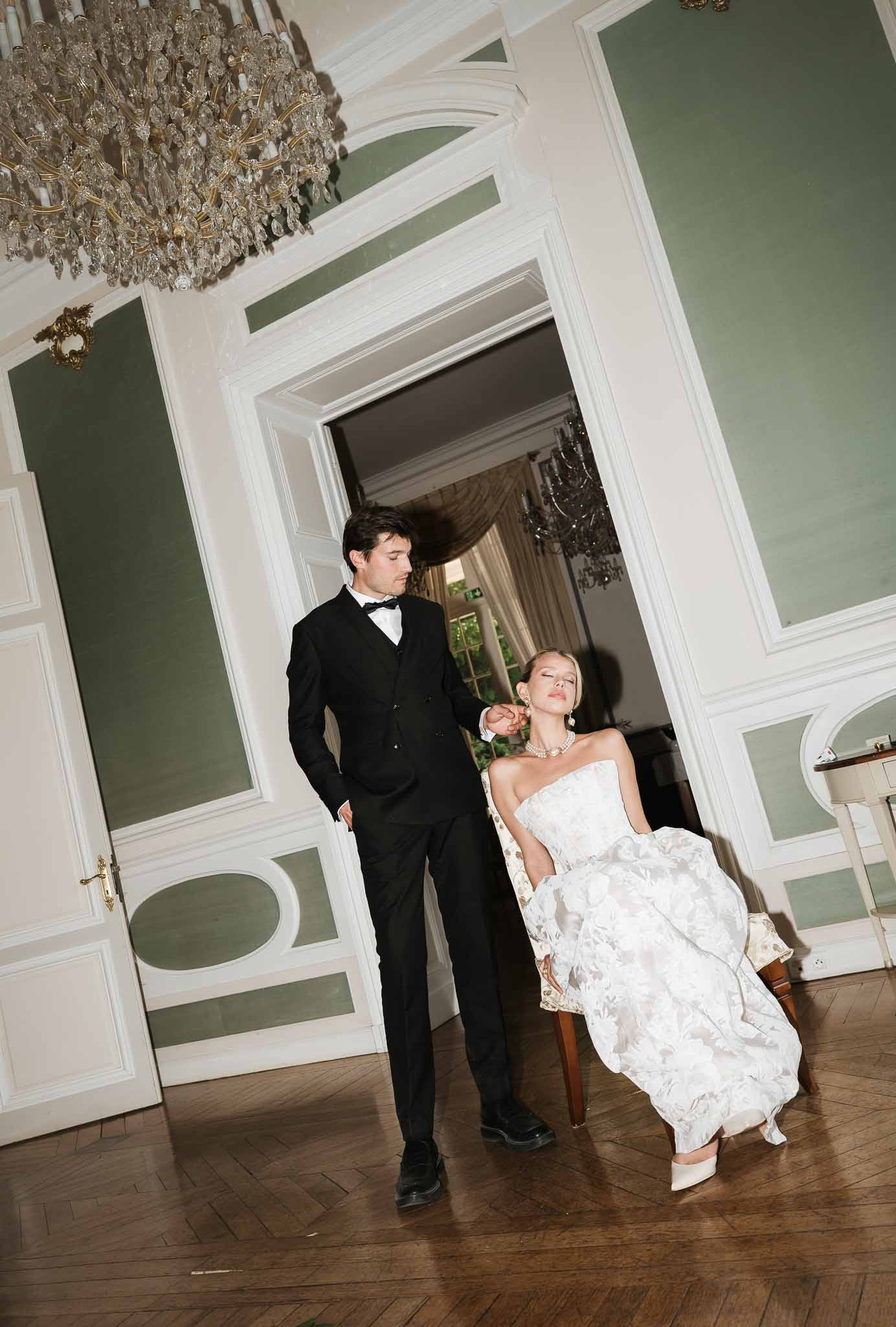 Bride and groom portrait