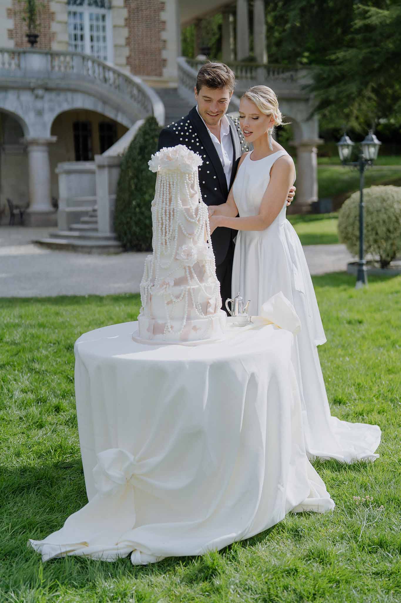 Bride and groom portrait