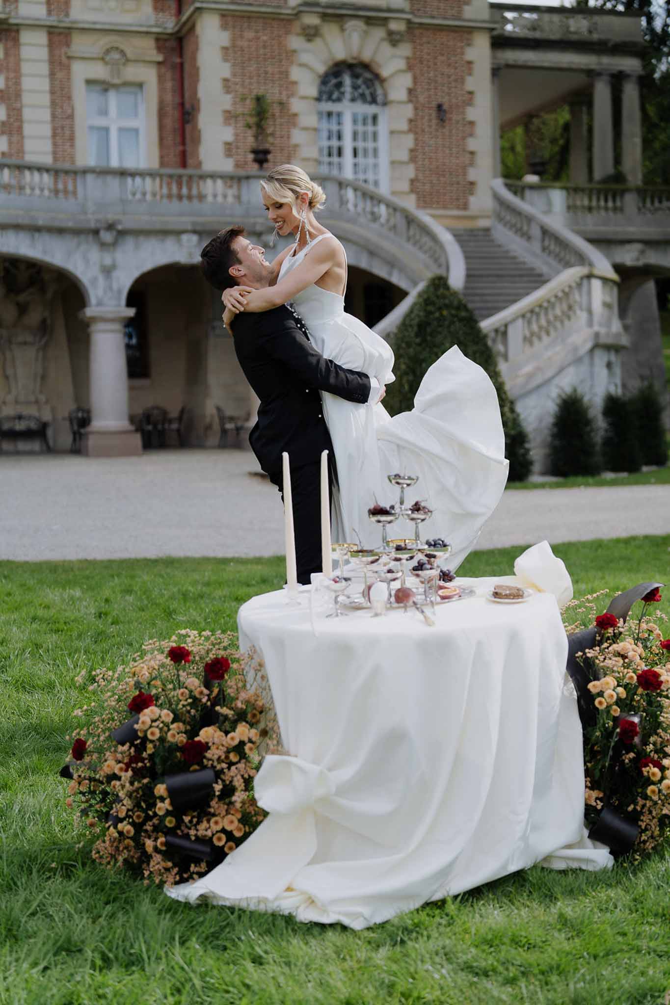 Bride and groom portrait