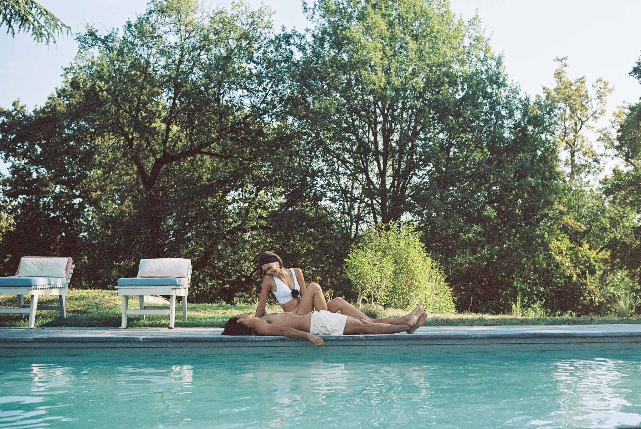 Bride and groom portrait