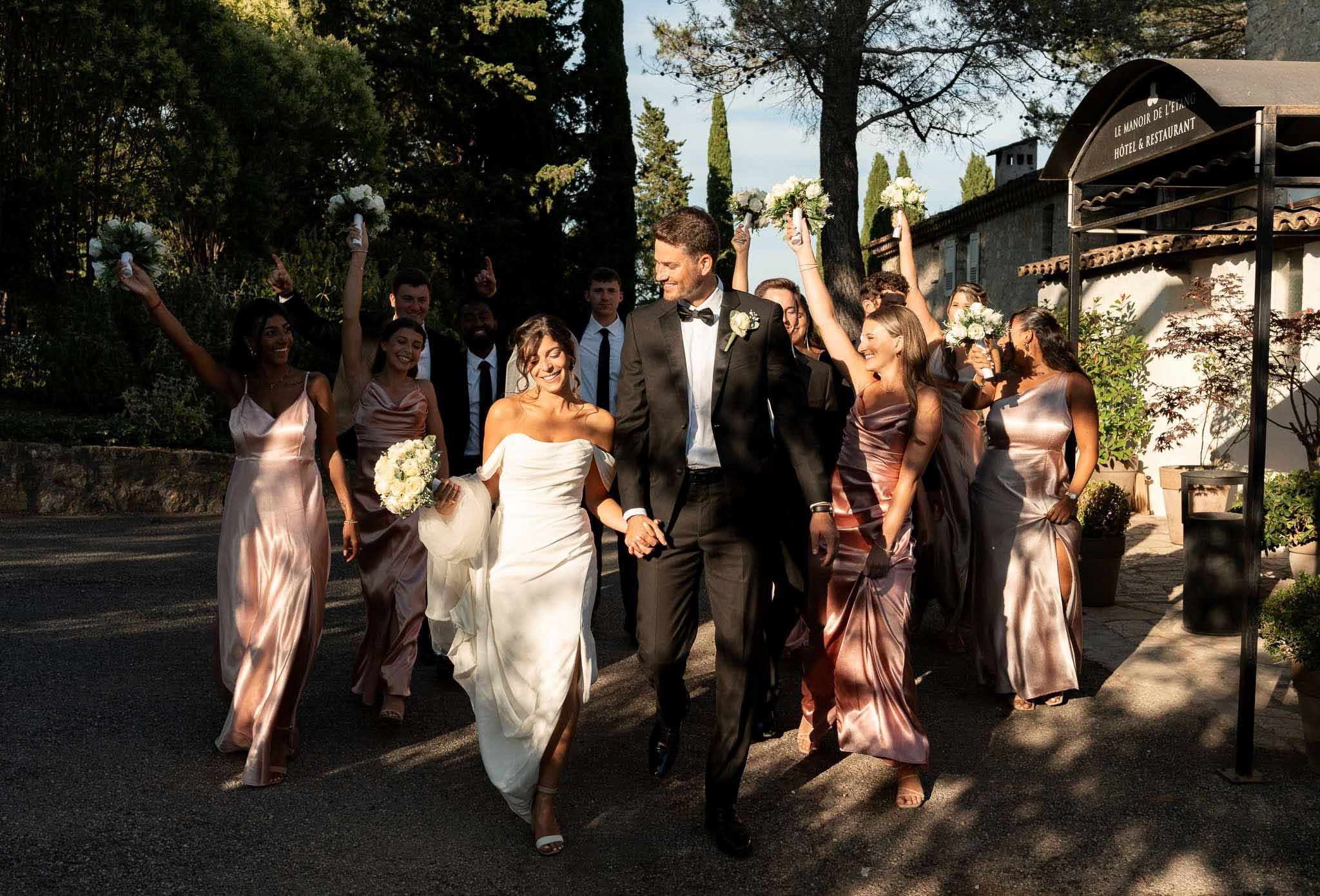 Wedding reception room with white roses