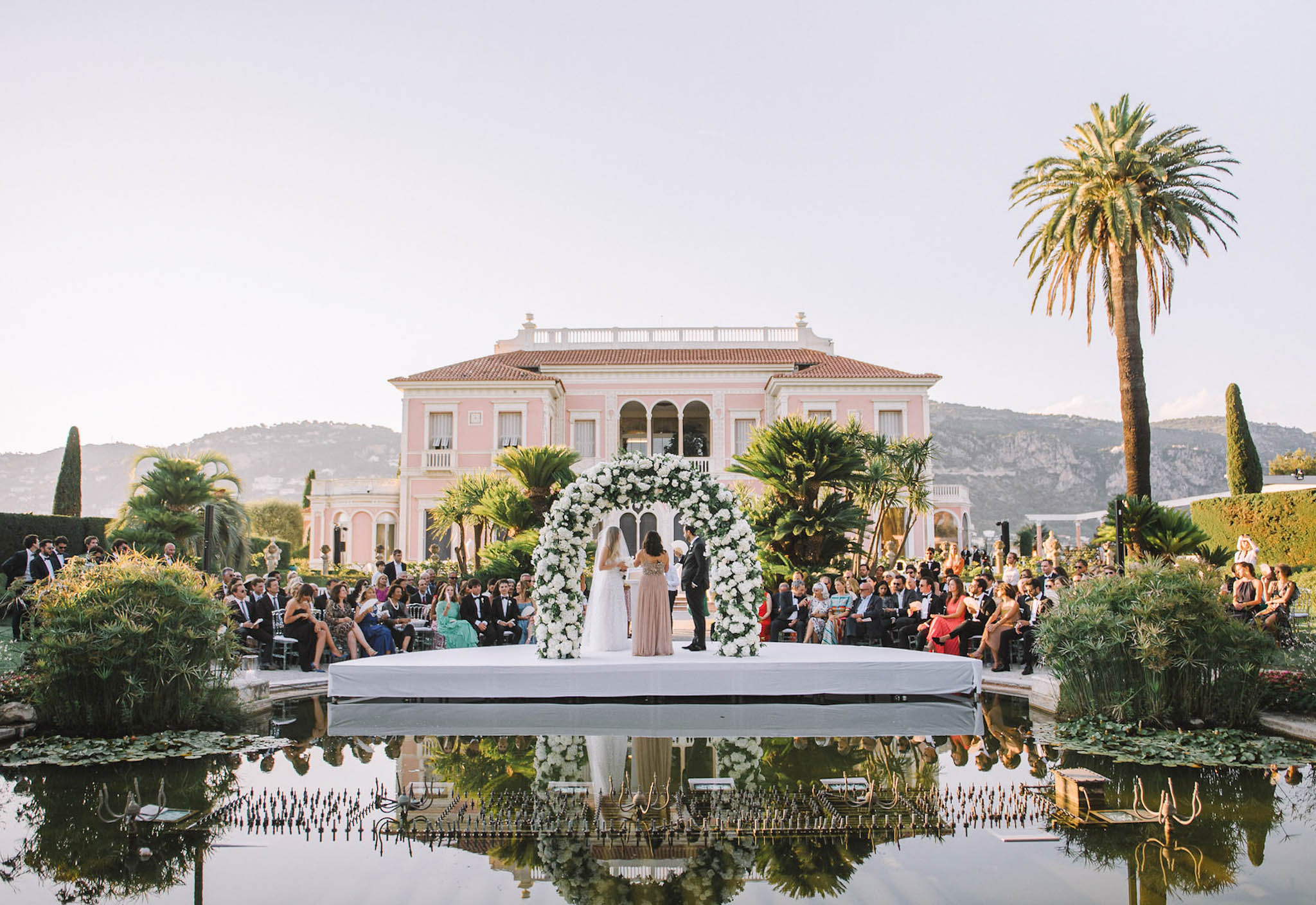 Blush Roses and Sea Views at Villa Ephrussi de Rothschild, Cap Ferrat