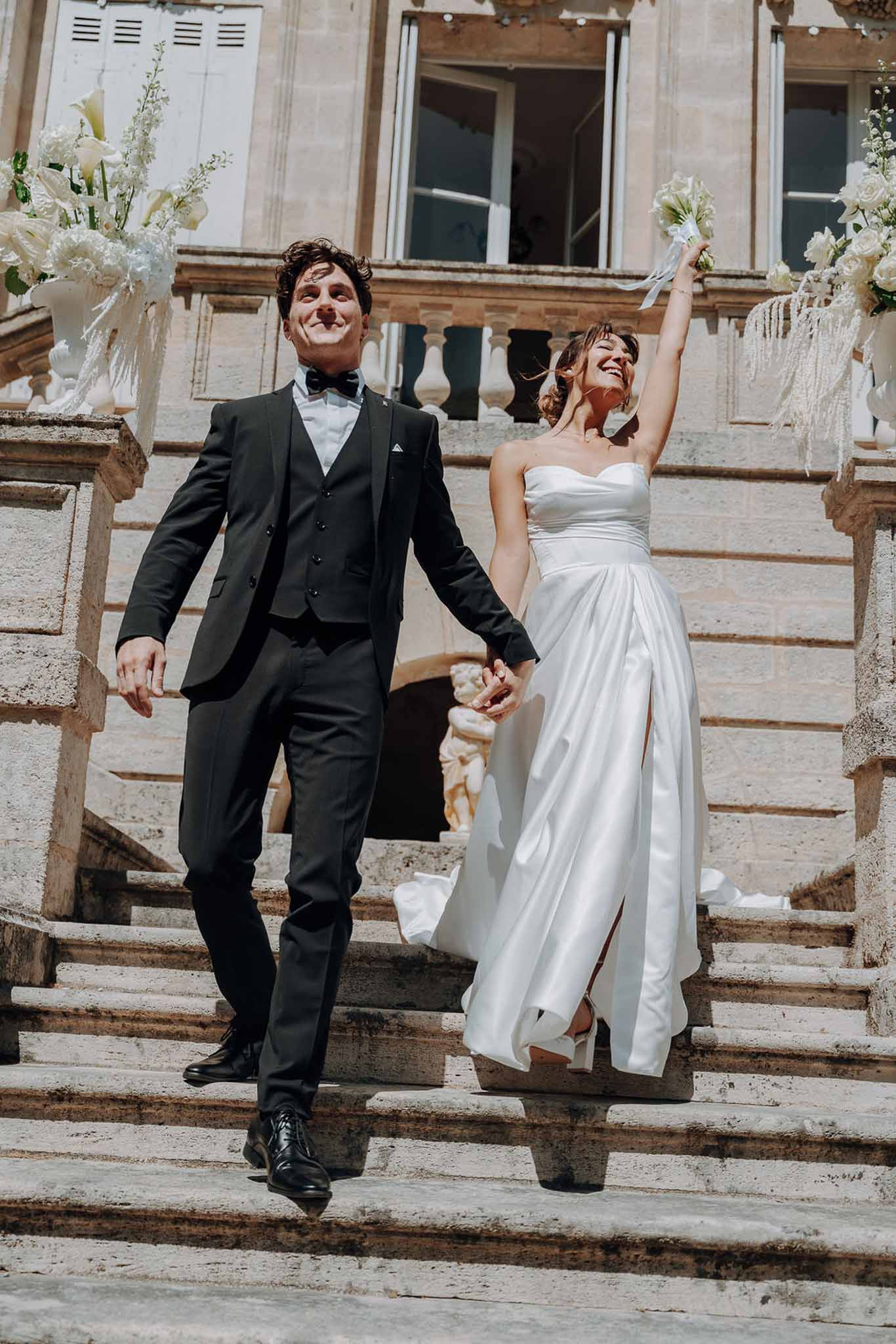 Bride and groom portrait