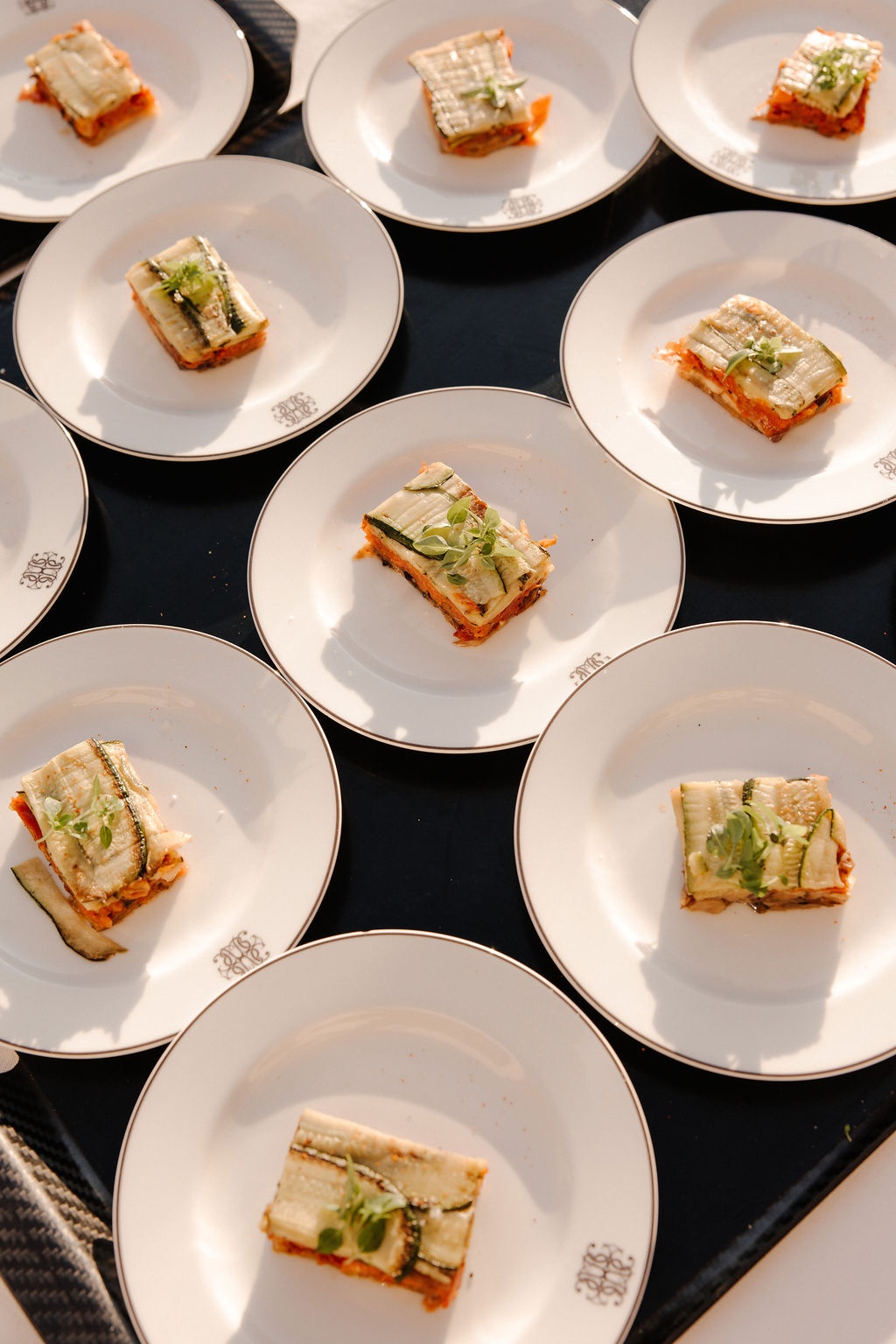 Plated starter course at Airelles Gordes La Bastide, Provence