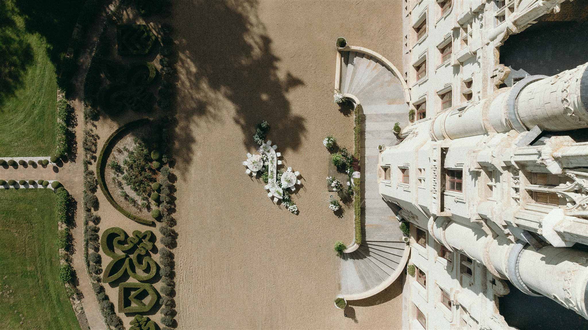 Wedding rings in a garden