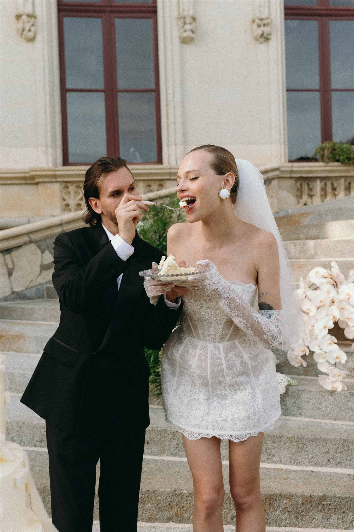 Bride and groom portrait
