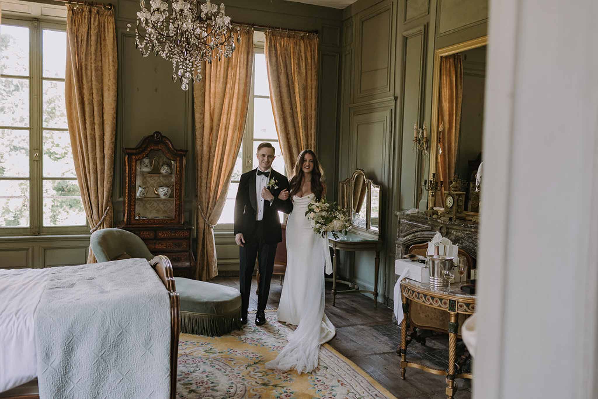 Bride and groom portrait