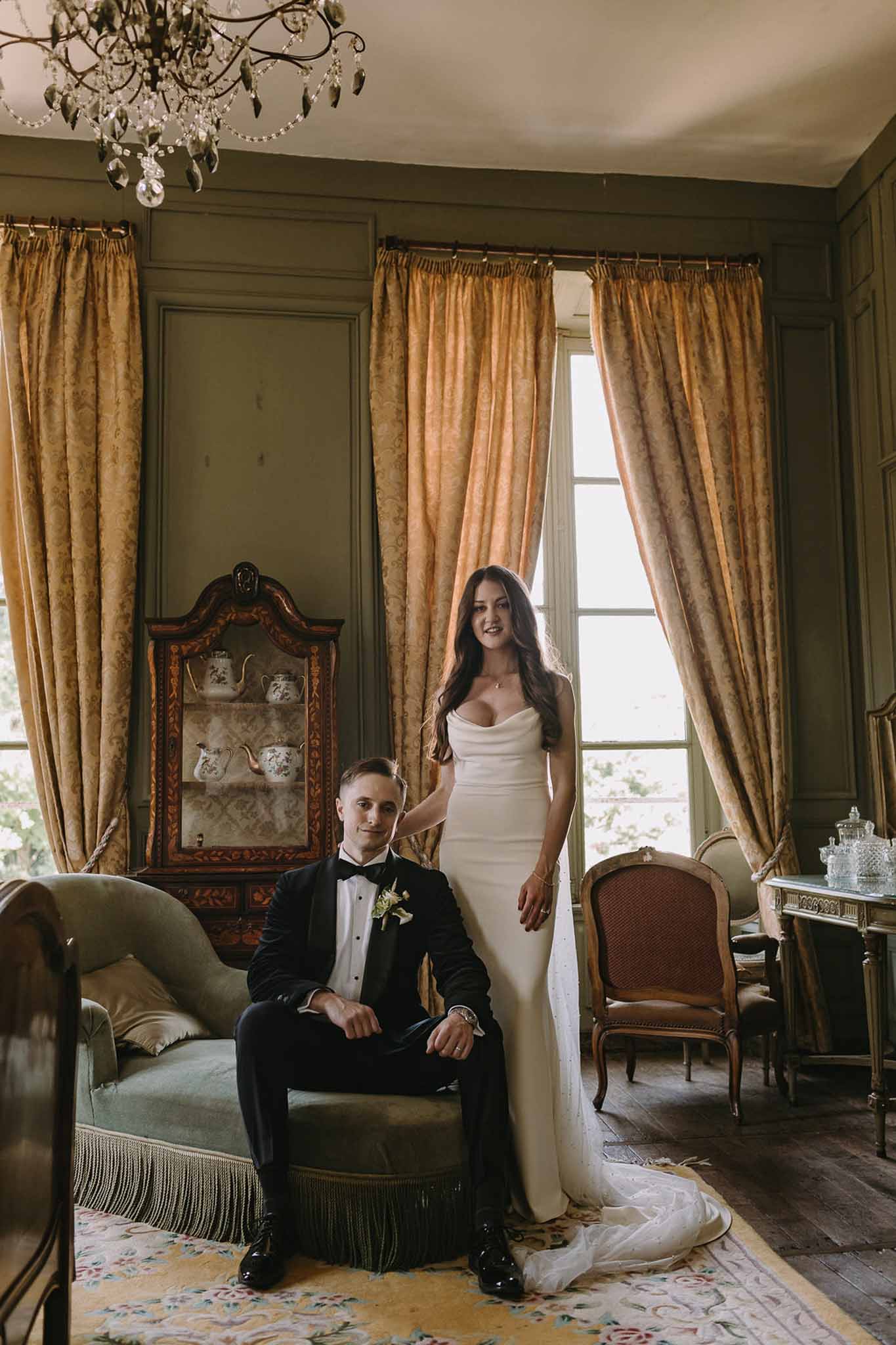 Bride and groom portrait
