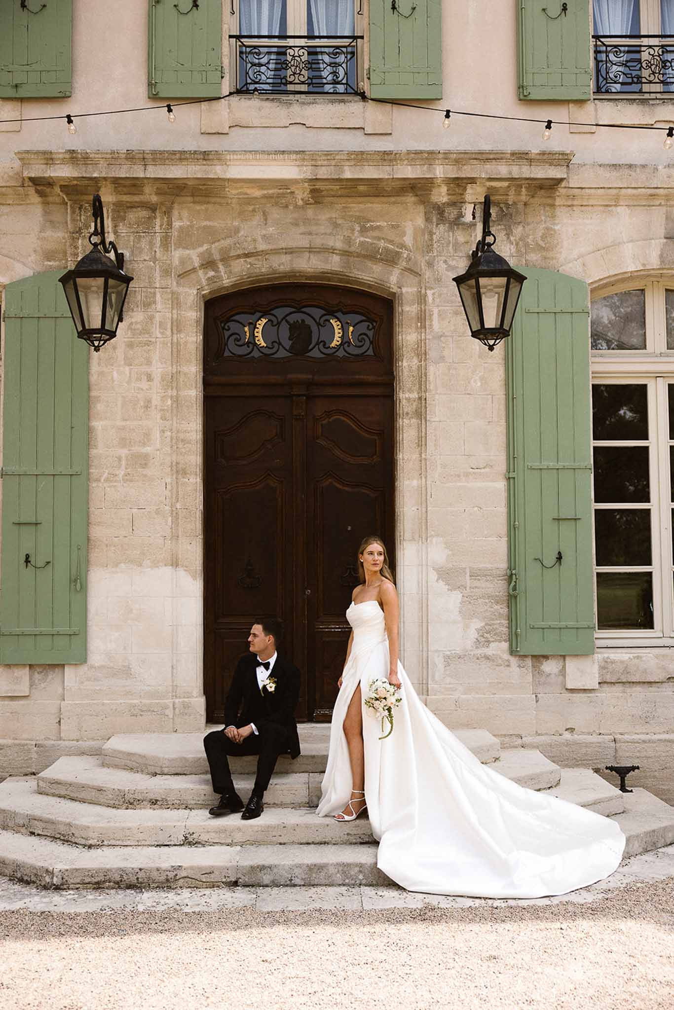Bride and groom portrait