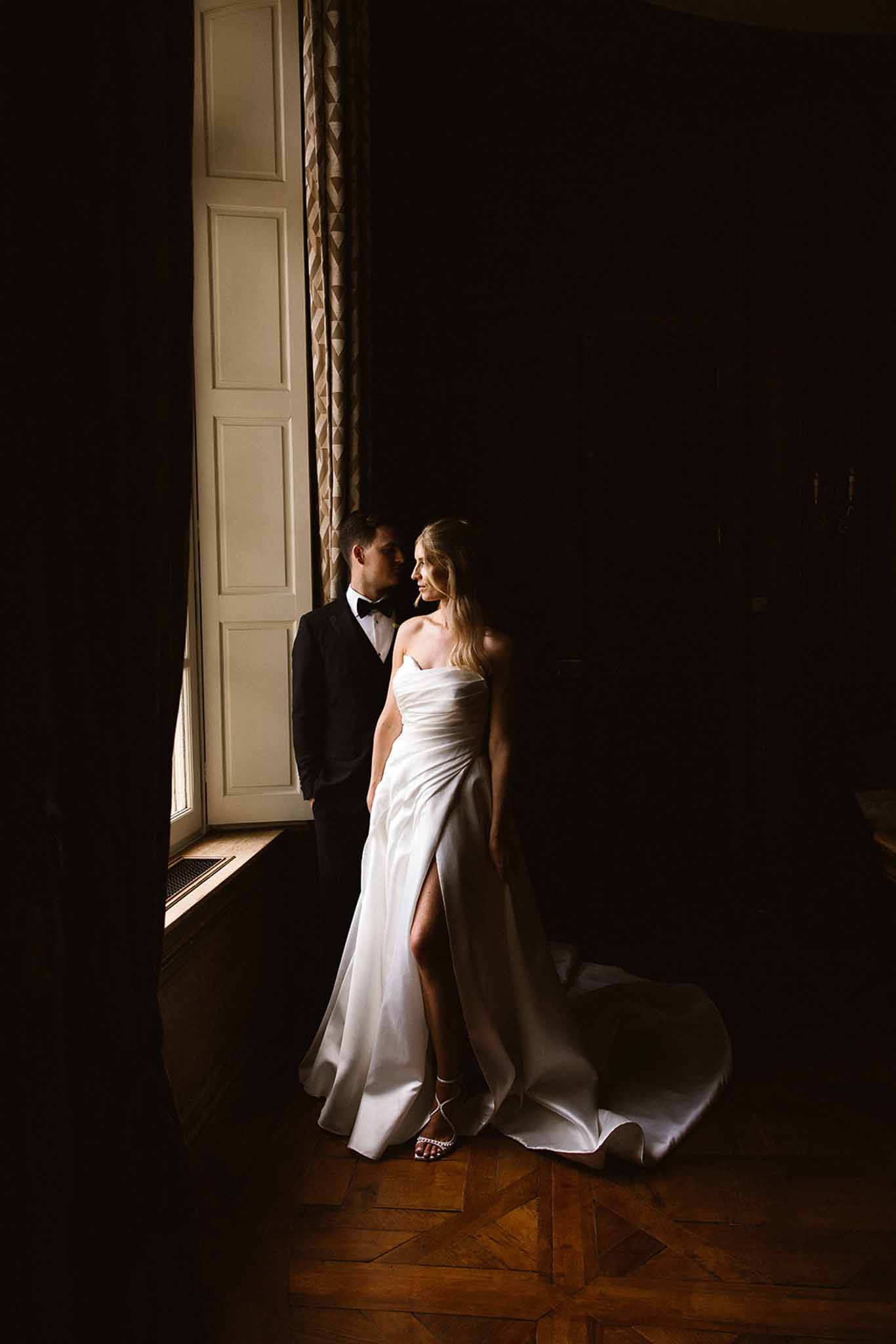 Bride and groom portrait