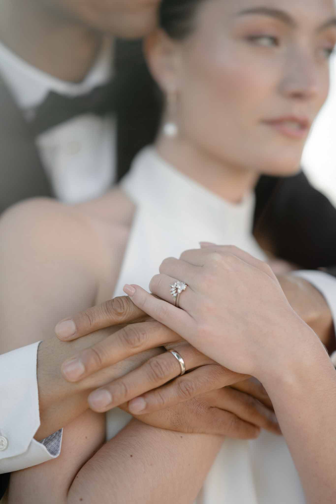 Bride and groom portrait