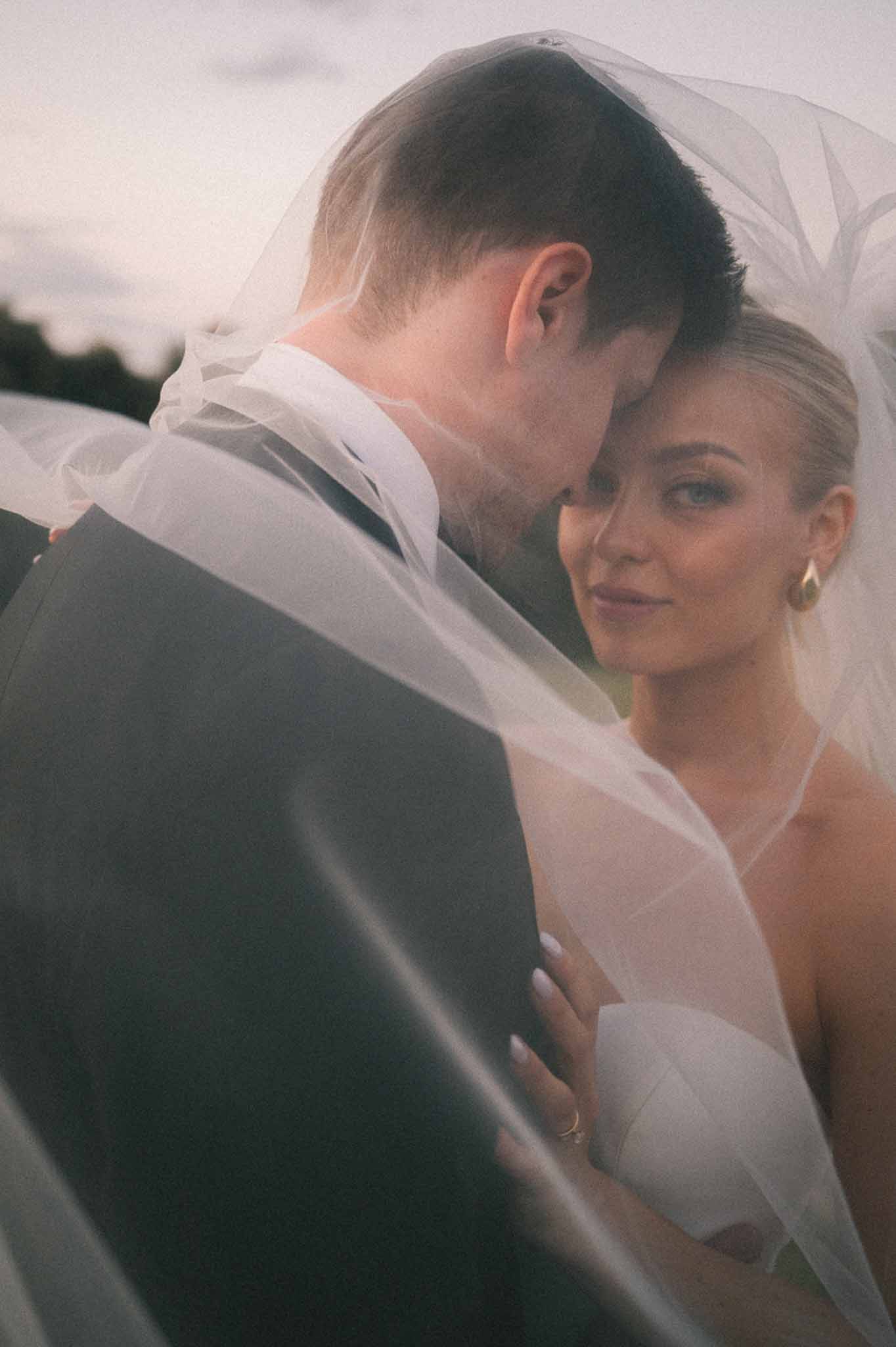 Bride and groom portrait