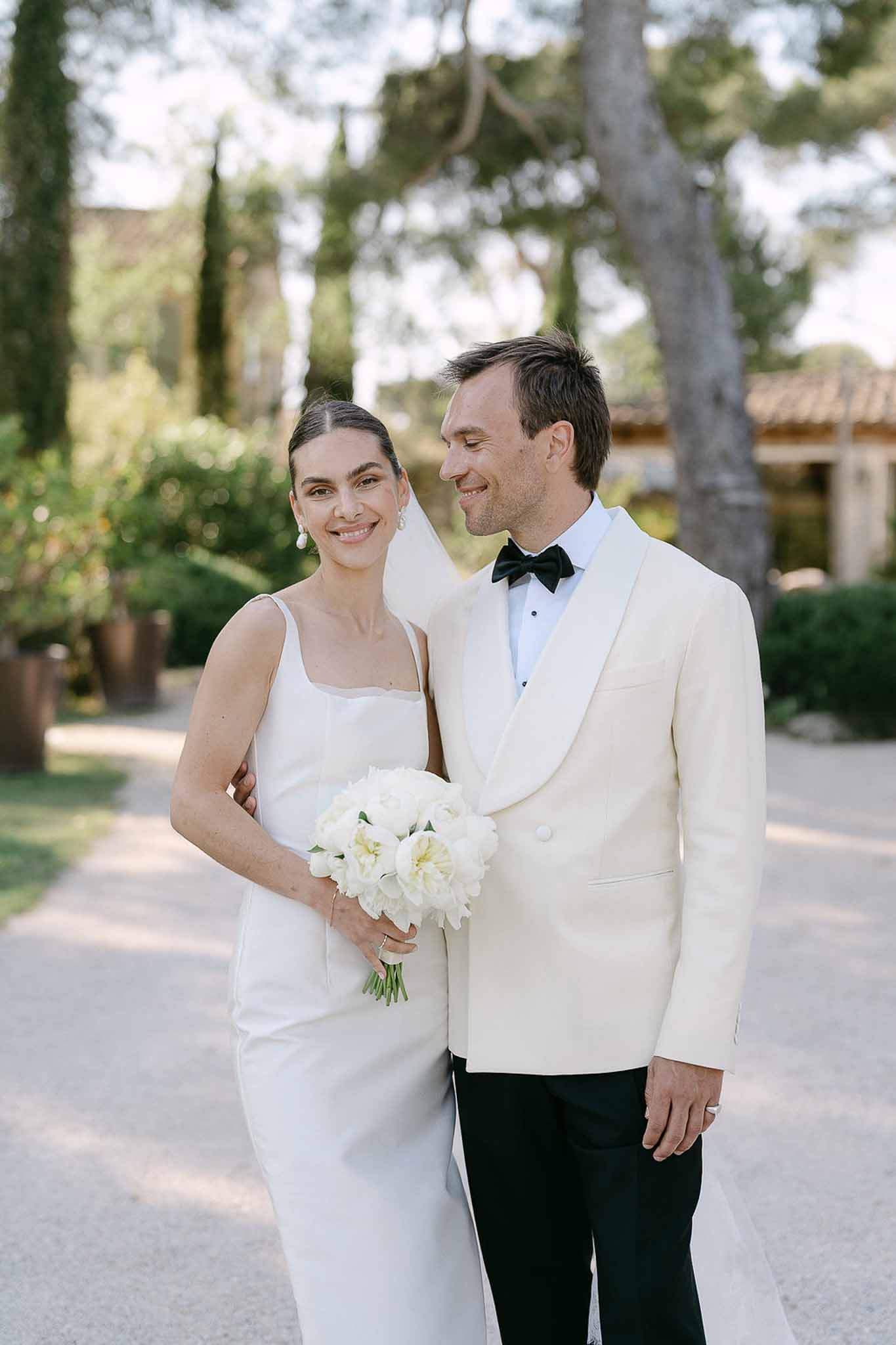 Bride and groom portrait