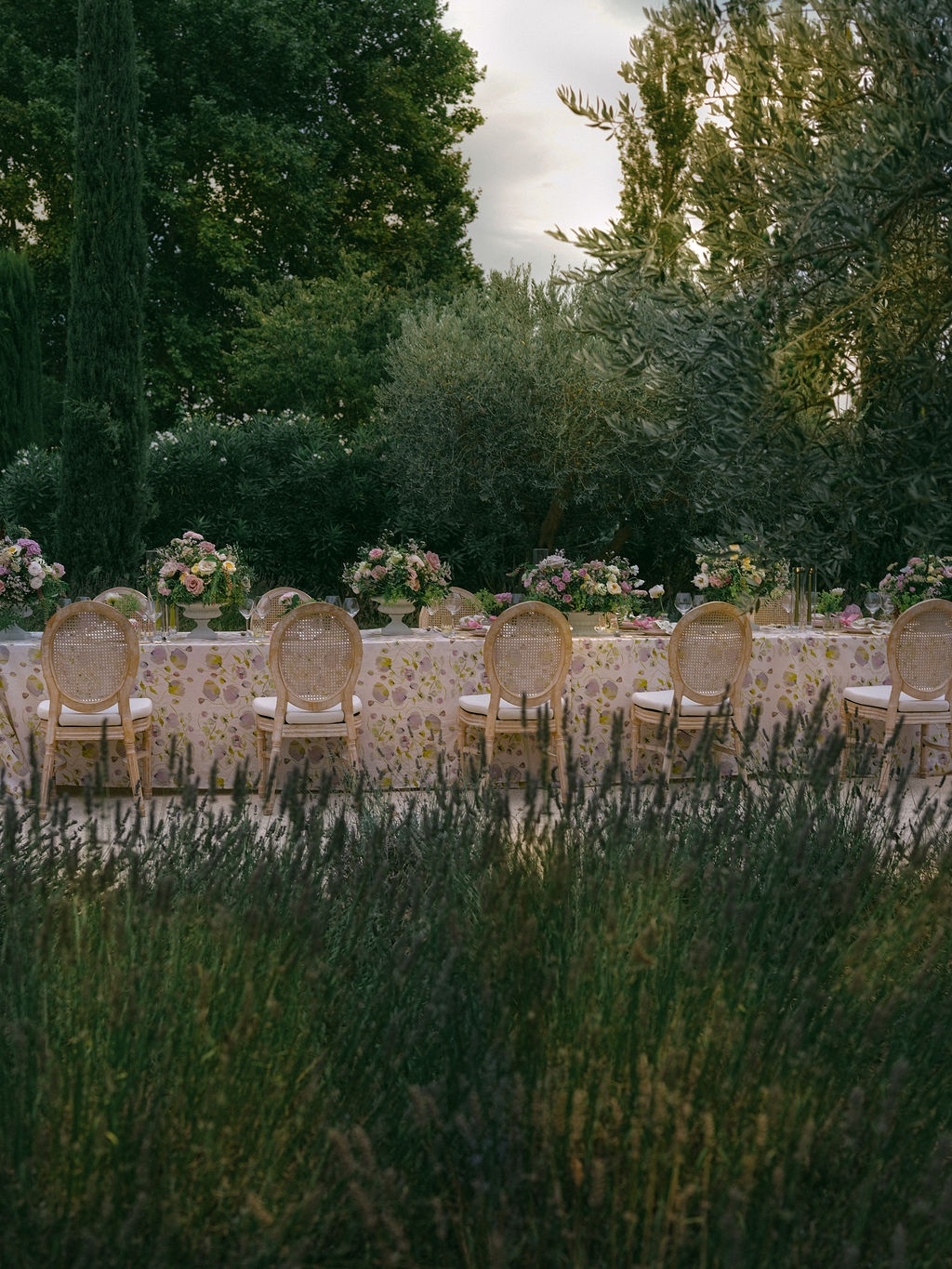 speeches at the dinner table at La Bastide de Laurence, Provence