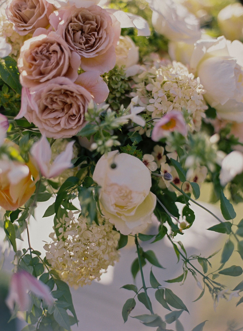 tapered candles along the dinner table at La Bastide de Laurence, Provence