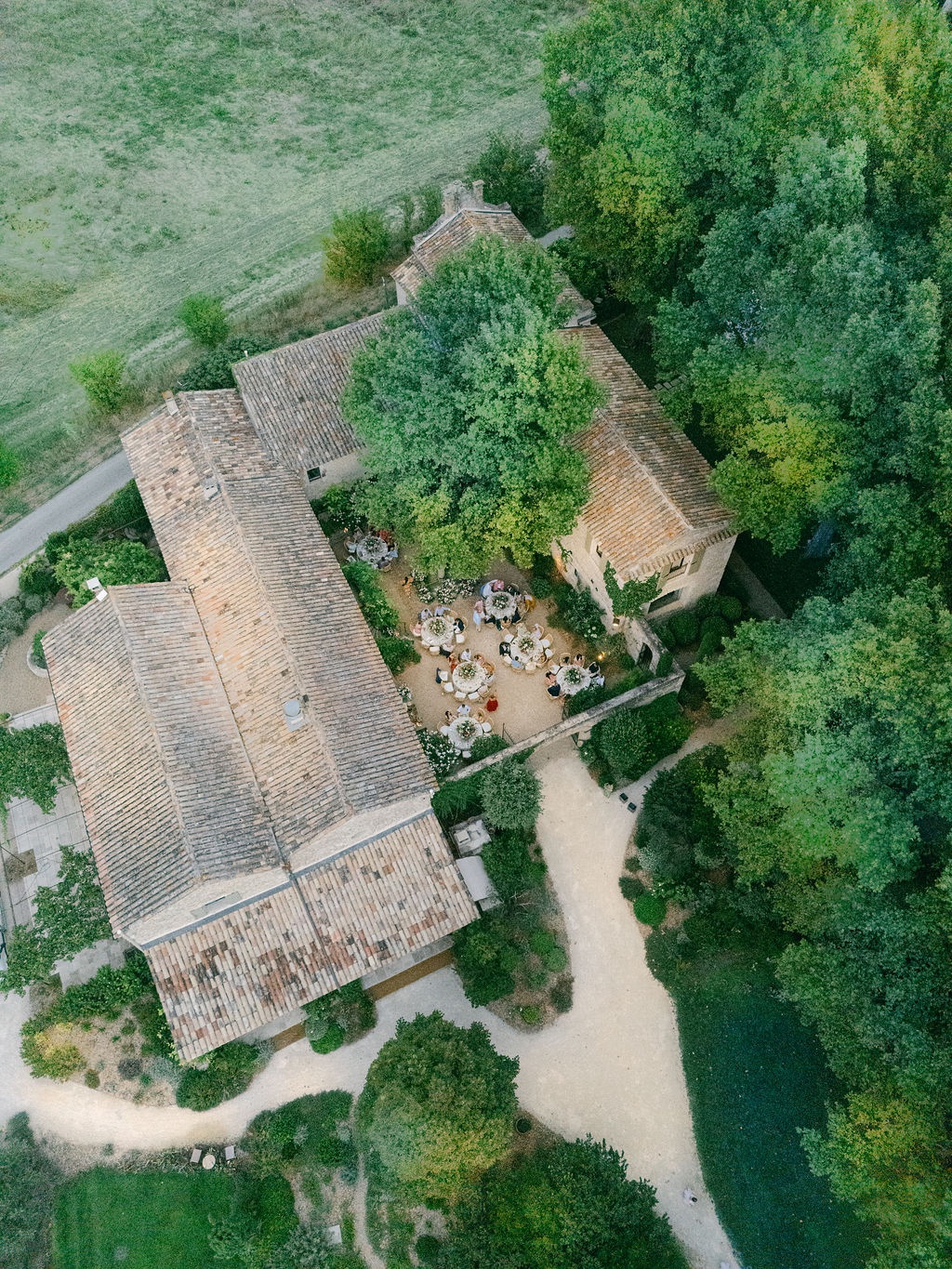 aerial view of La Bastide de Laurence at La Bastide de Laurence, Provence