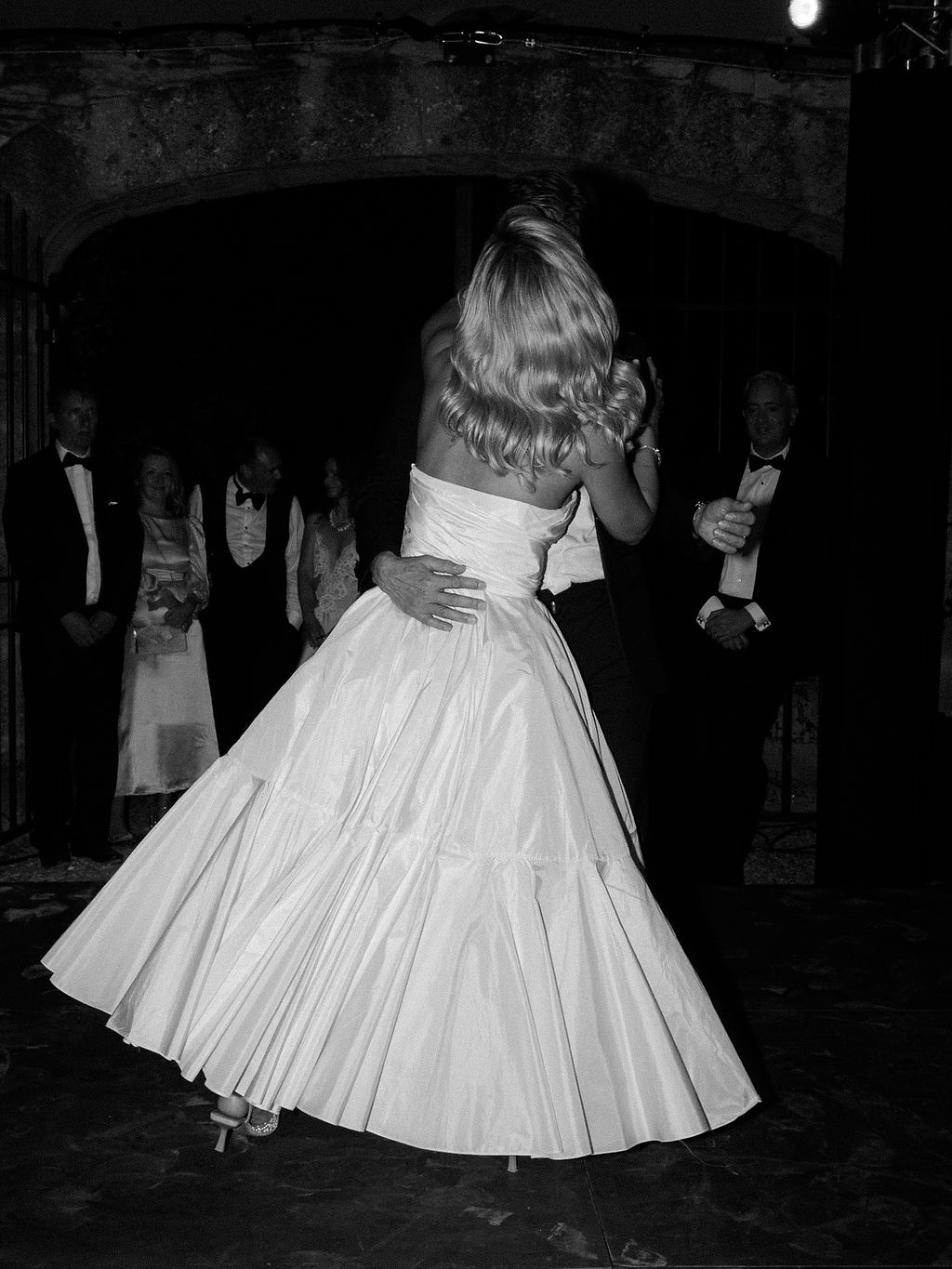 groom spinning a friend on the dance floor at La Bastide de Laurence, Provence