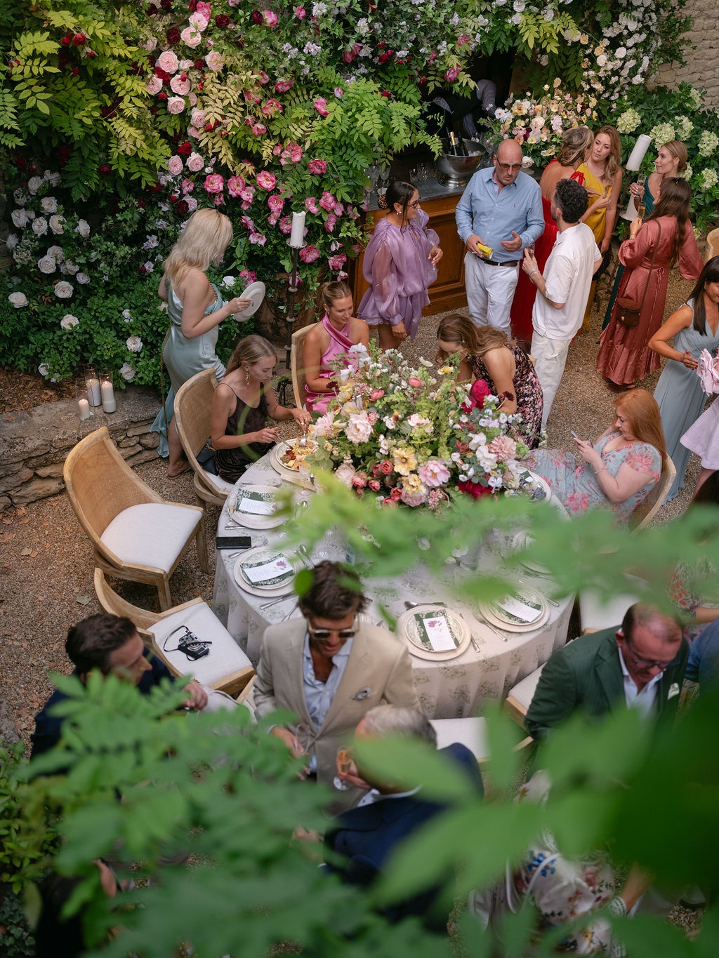 guests at the welcome dinner at La Bastide de Laurence, Provence