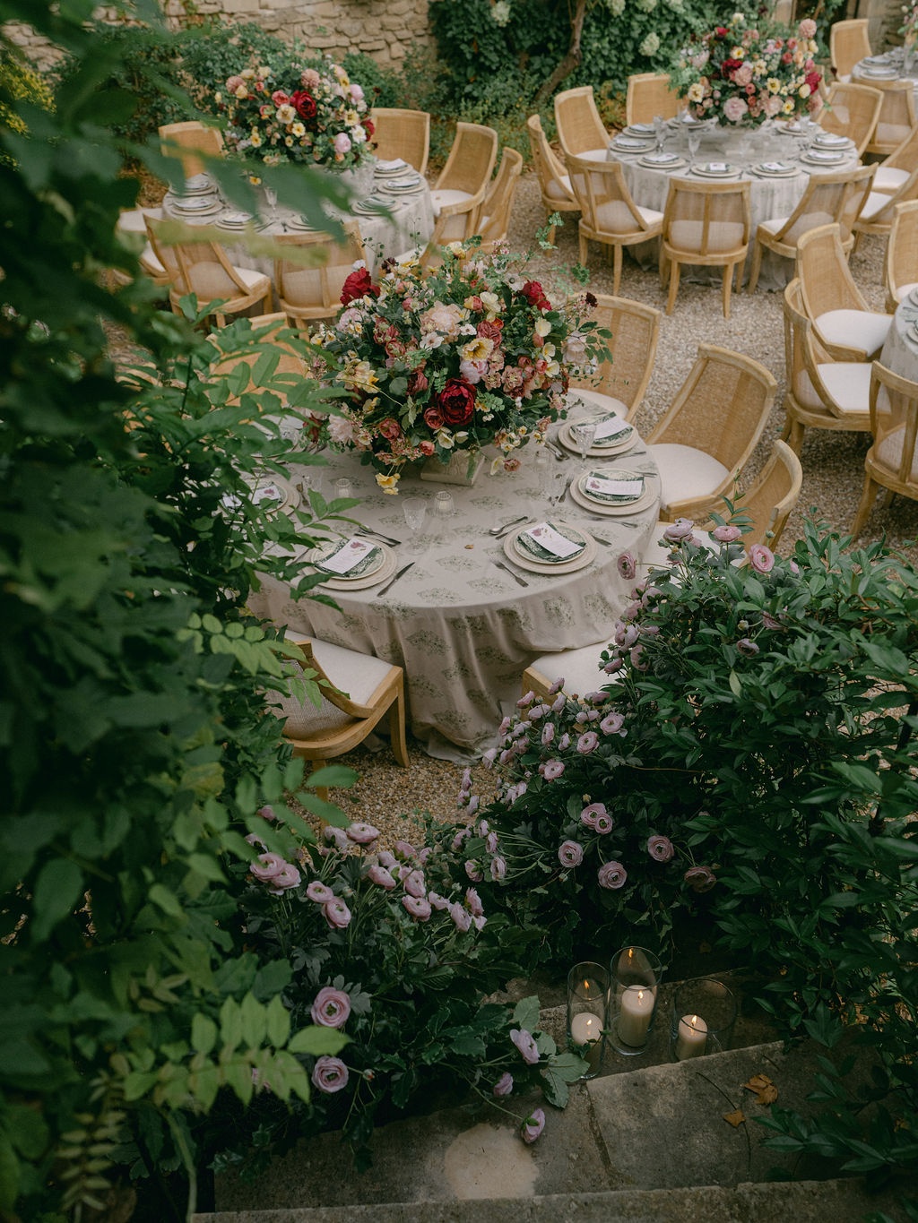 welcome dinner place setting still life at La Bastide de Laurence, Provence
