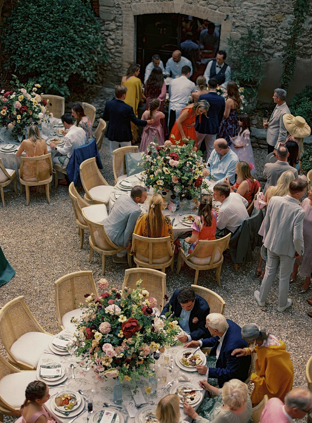 couple during the welcome dinner at La Bastide de Laurence, Provence