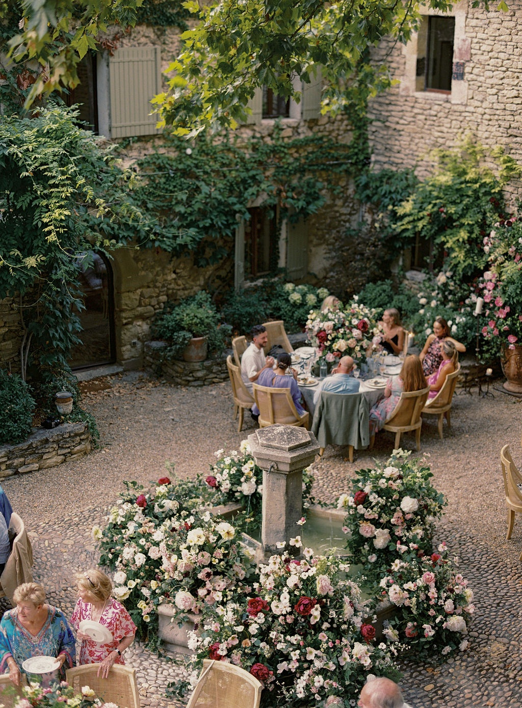 welcome dinner late in the evening at La Bastide de Laurence, Provence