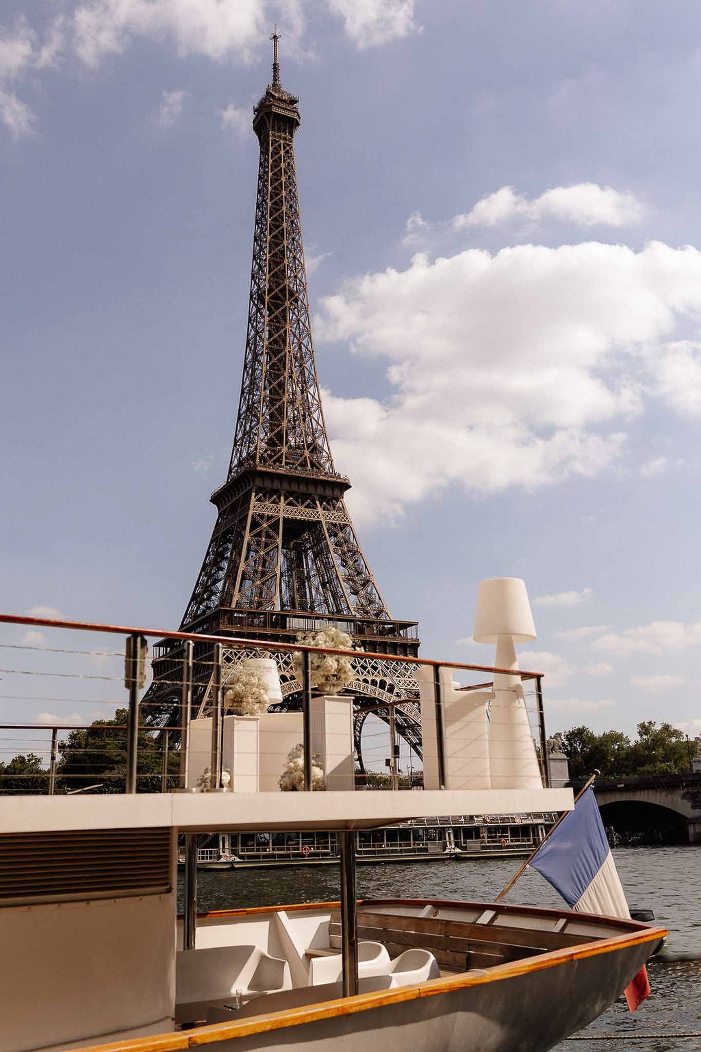 Wedding cocktail hour in Paris