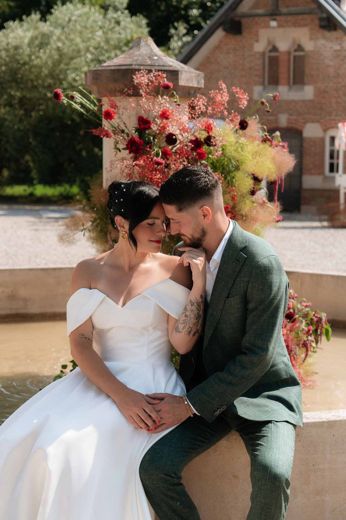 Bride and groom portrait