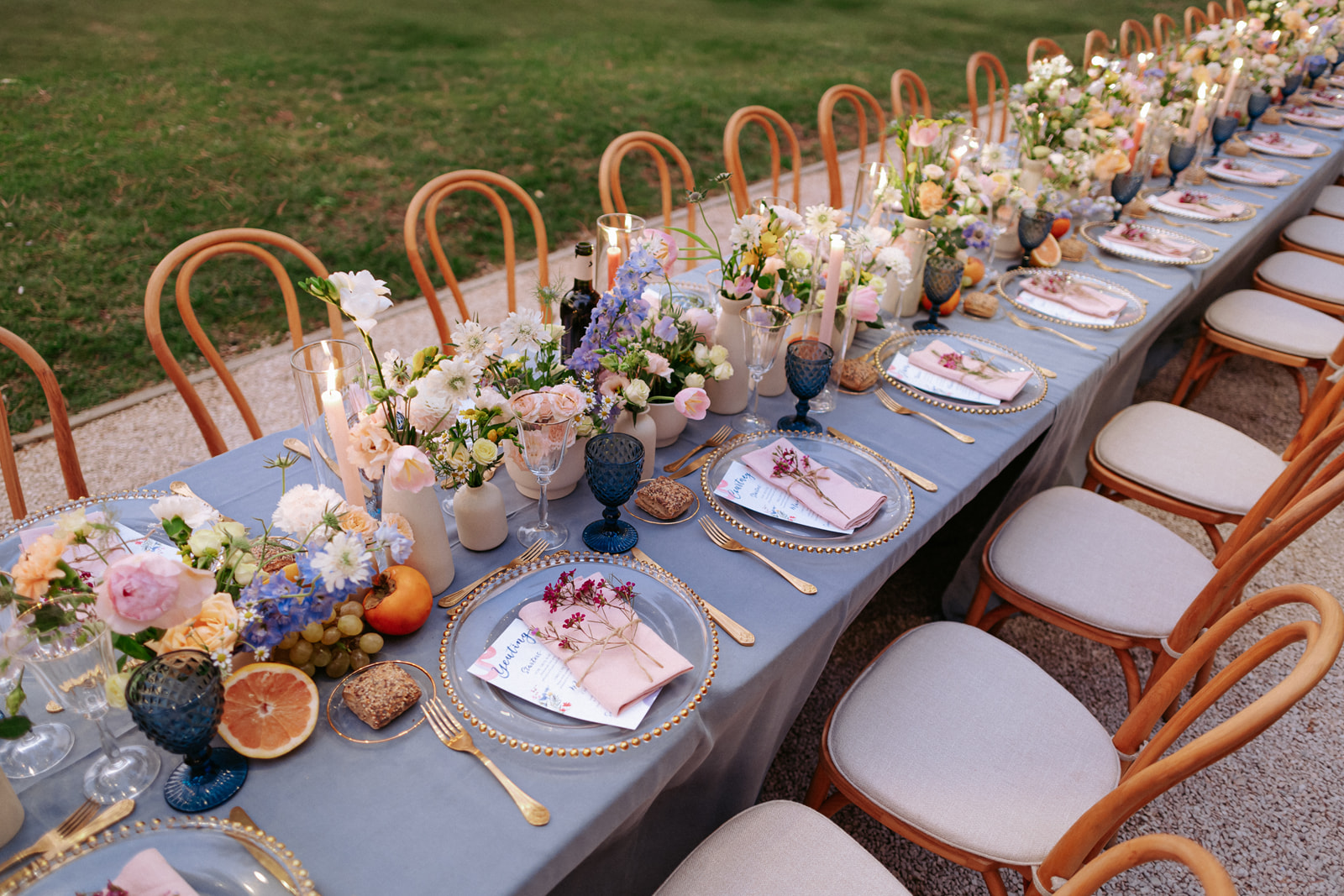 Cobalt, Coral, and Rain-Kissed Candlelight at Domaine de Canaille, Cassis