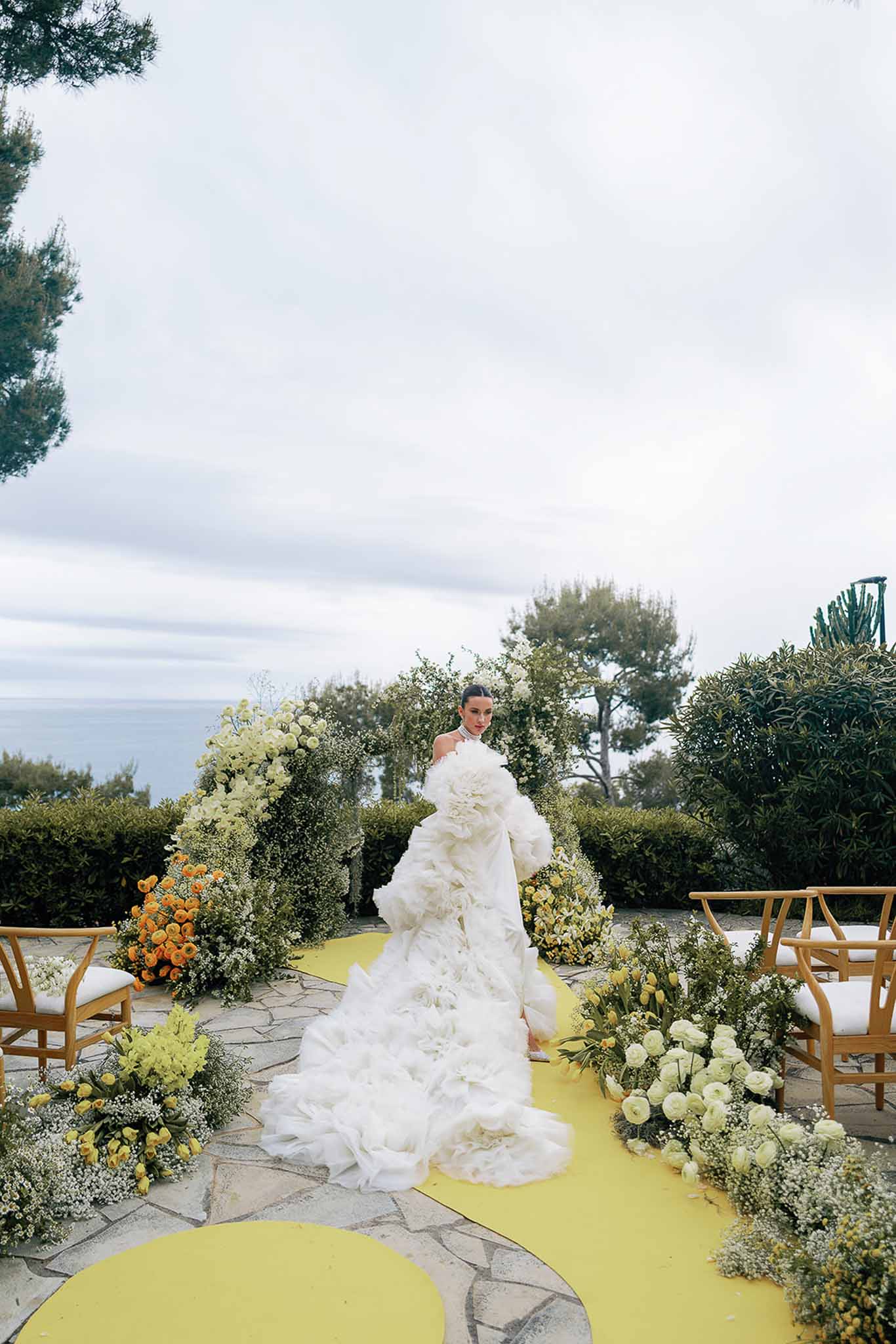 Wedding ceremony in a garden