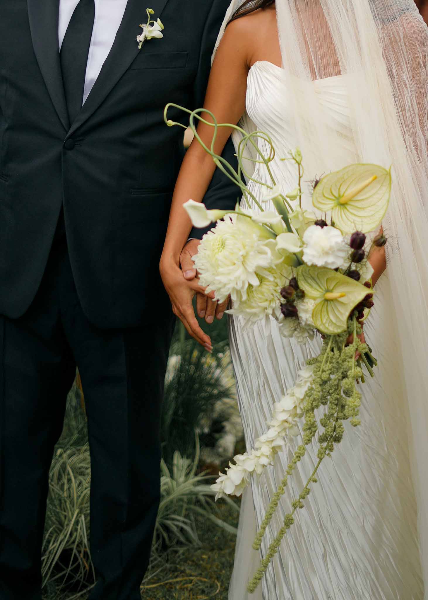 Bride and groom portrait