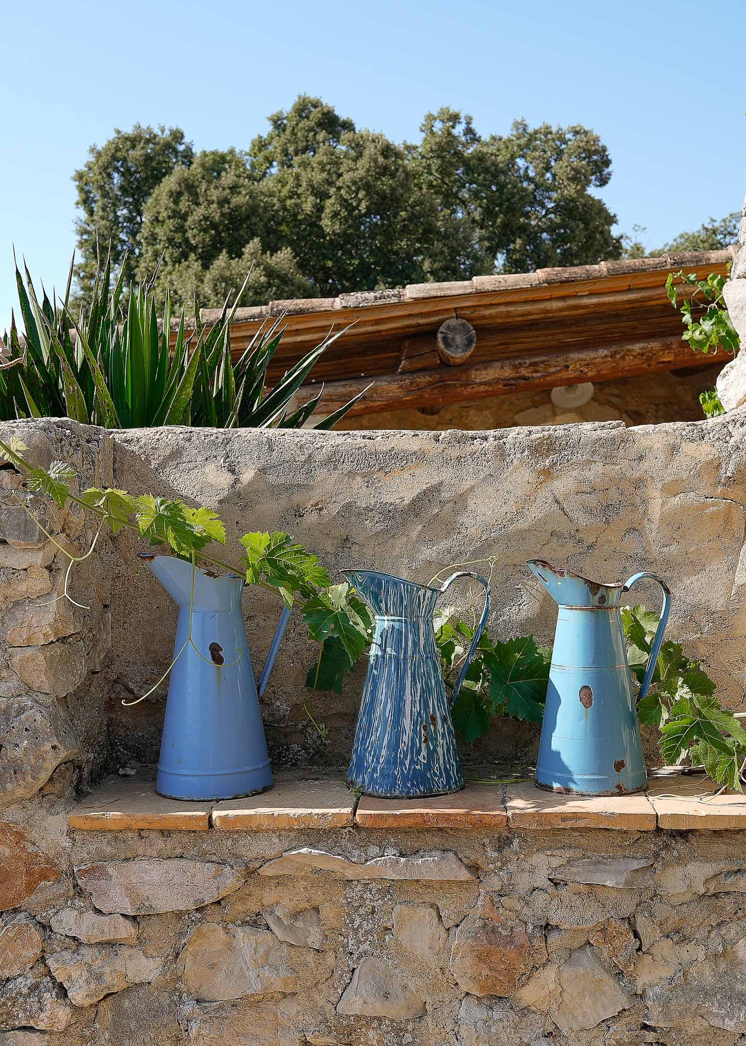 Floral arrangement in the French countryside