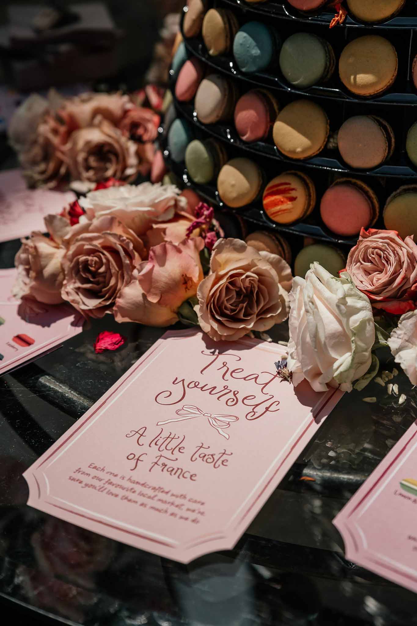 Wedding rings in a garden