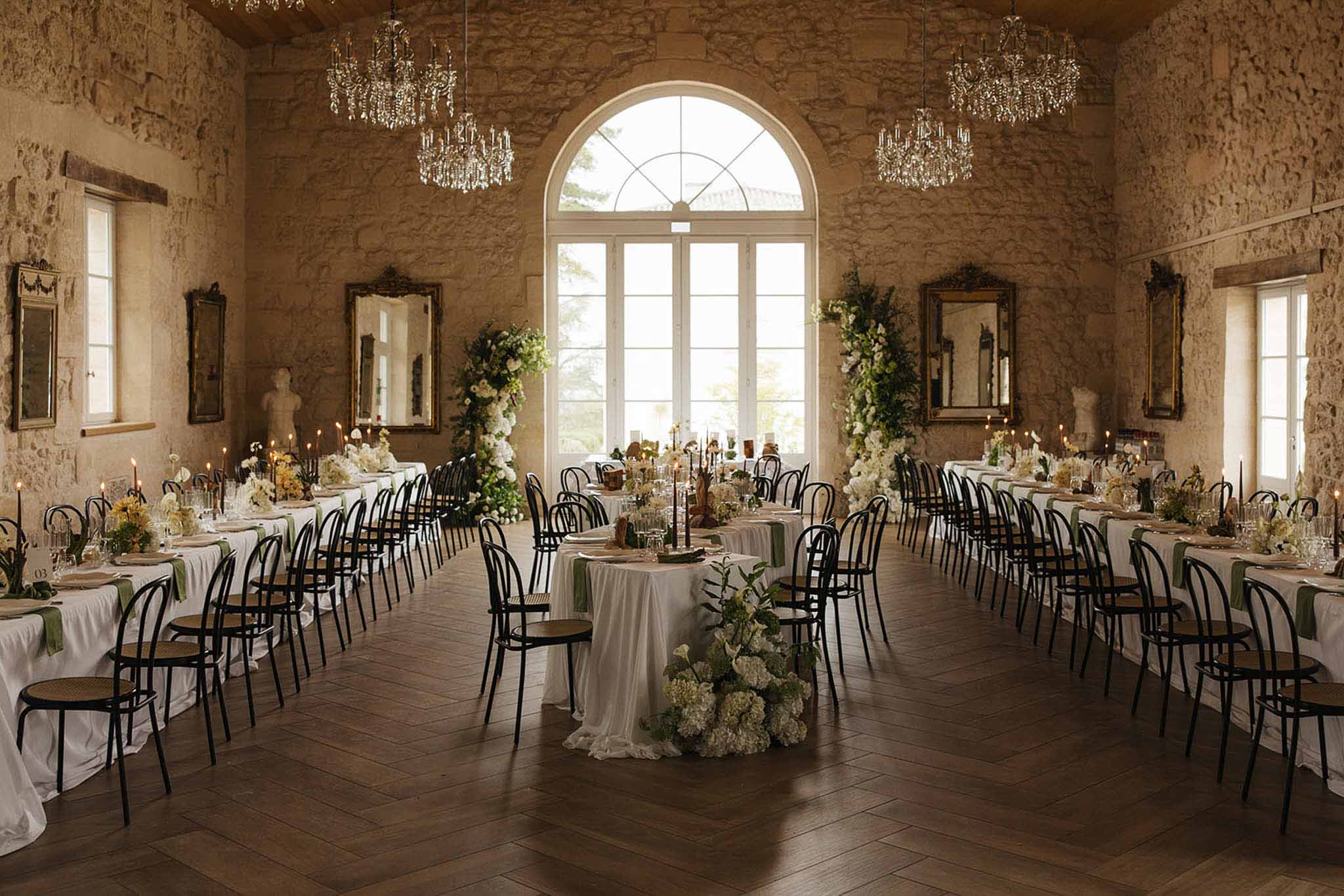 Vintage Lace and Tropical Blooms at Chateau Gassies, Bordeaux