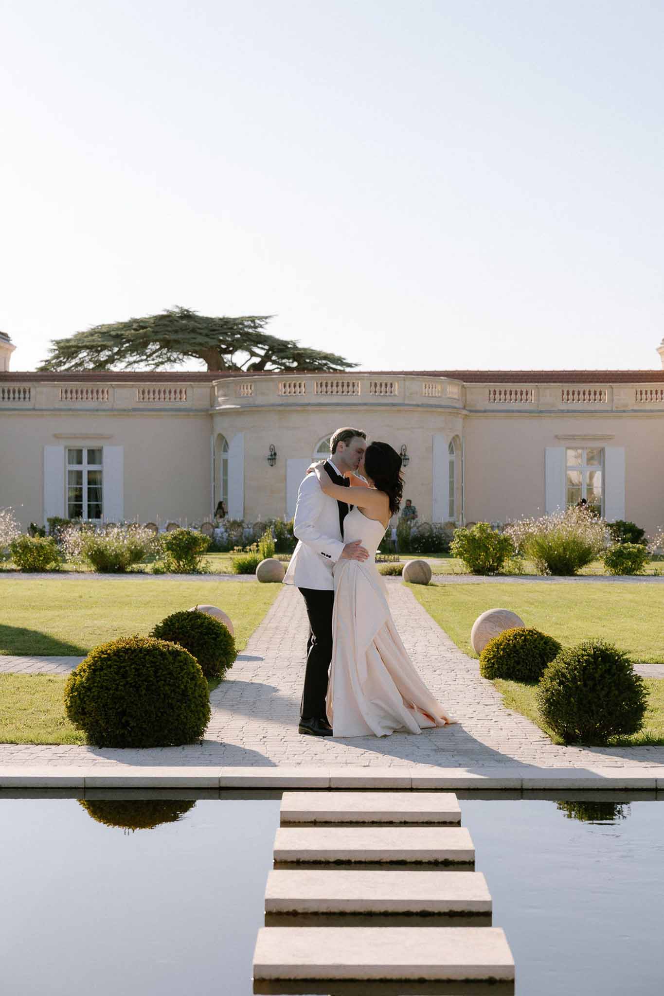 Wedding reception room in a garden